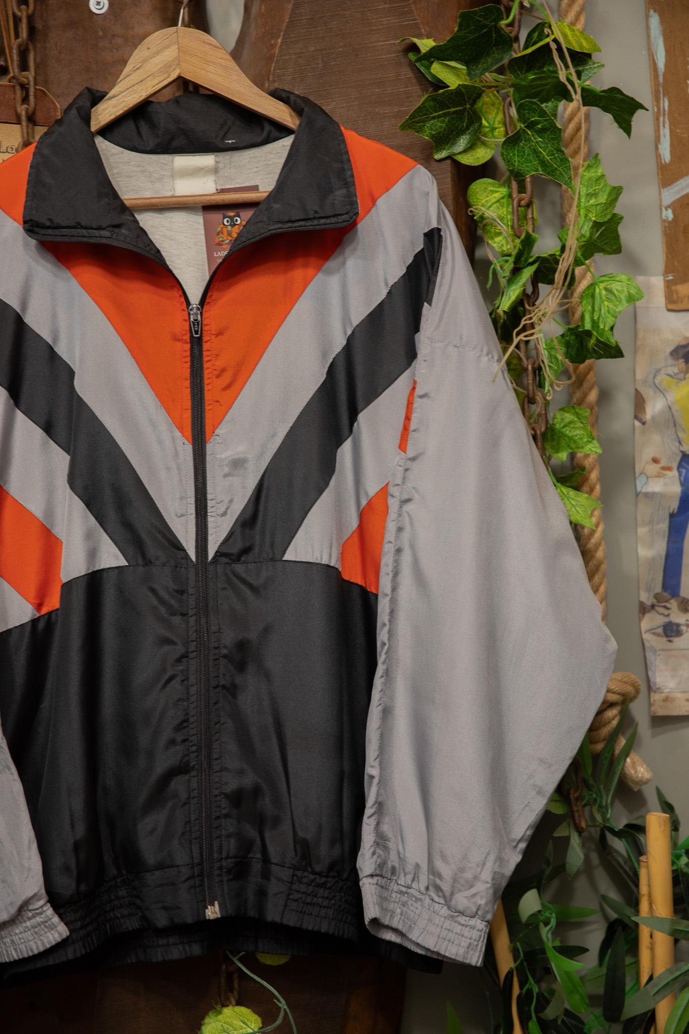 90's Oversize Bomber Spor Ceket