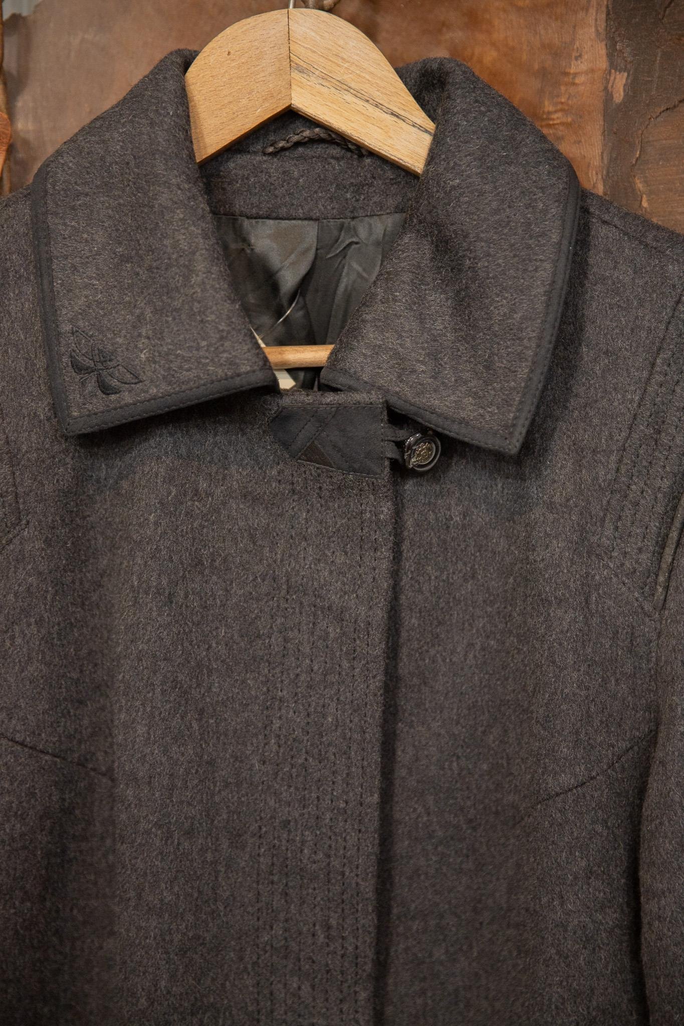 90's Oversize Grey Wool Kaban
