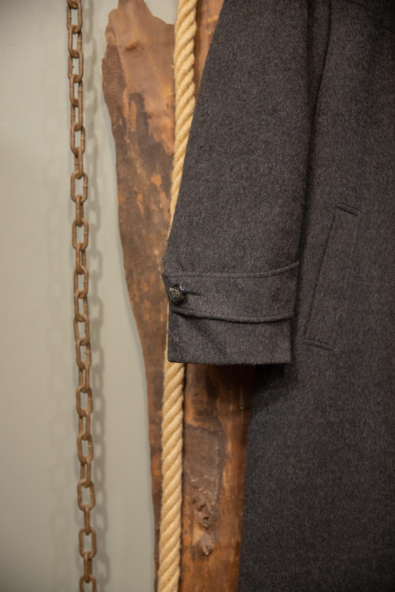 90's Oversize Grey Wool Kaban