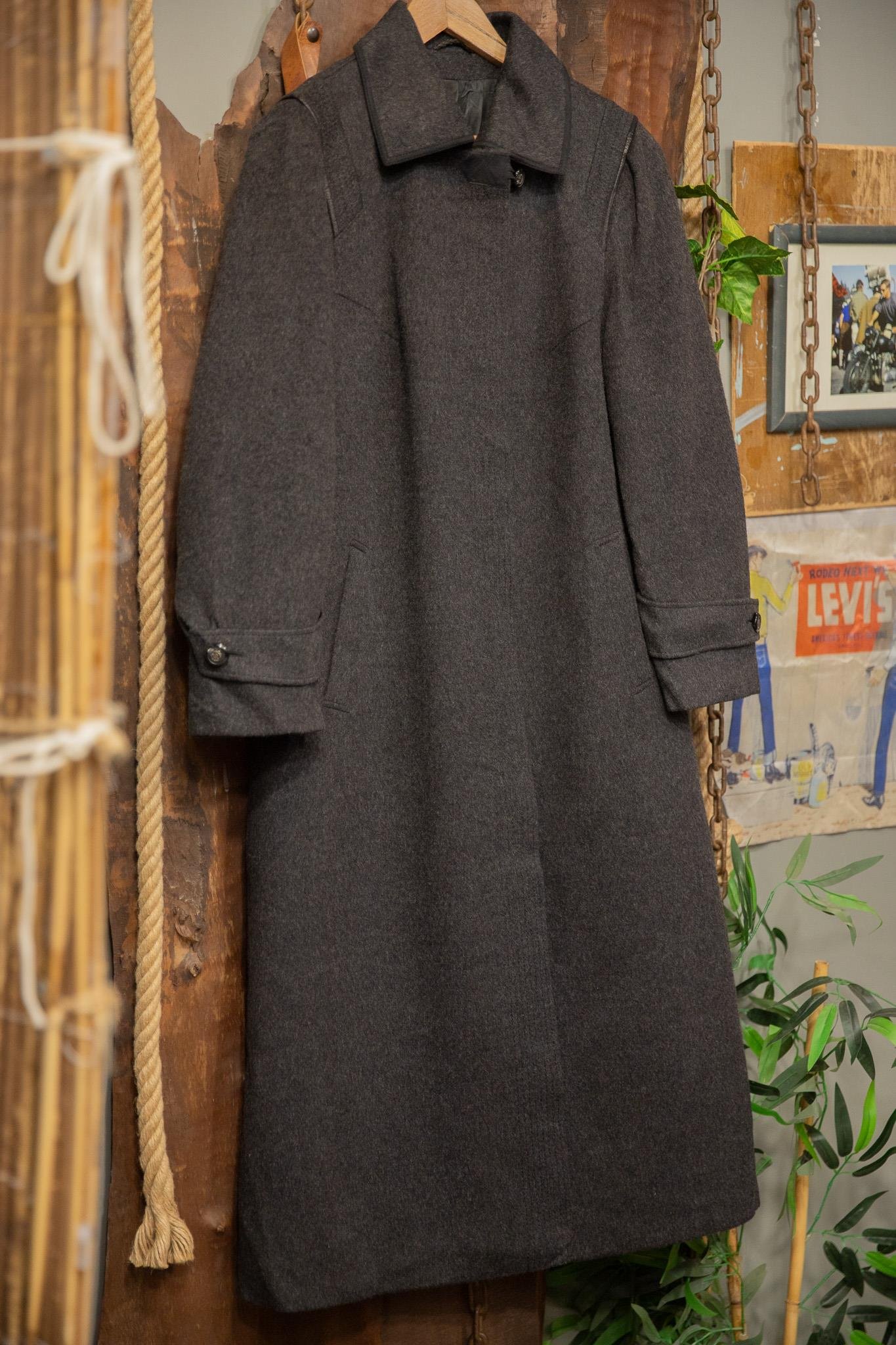90's Oversize Grey Wool Kaban