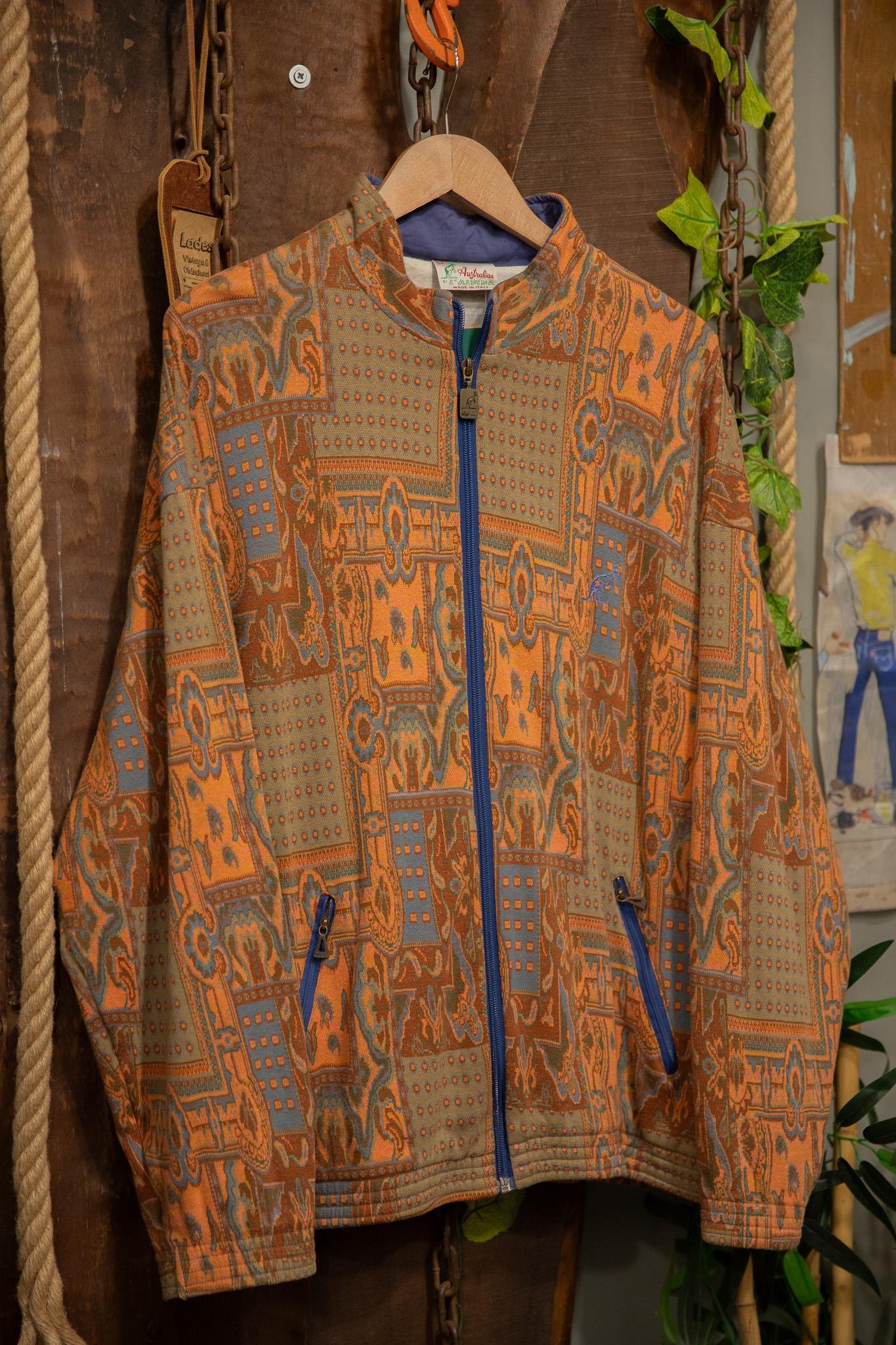 90's Oversize Orange Ceket/Polar