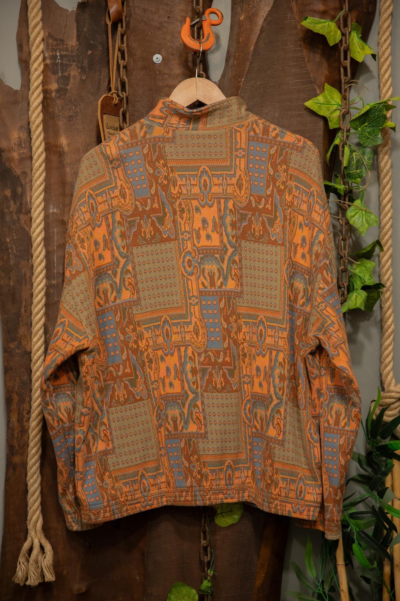 90's Oversize Orange Ceket/Polar