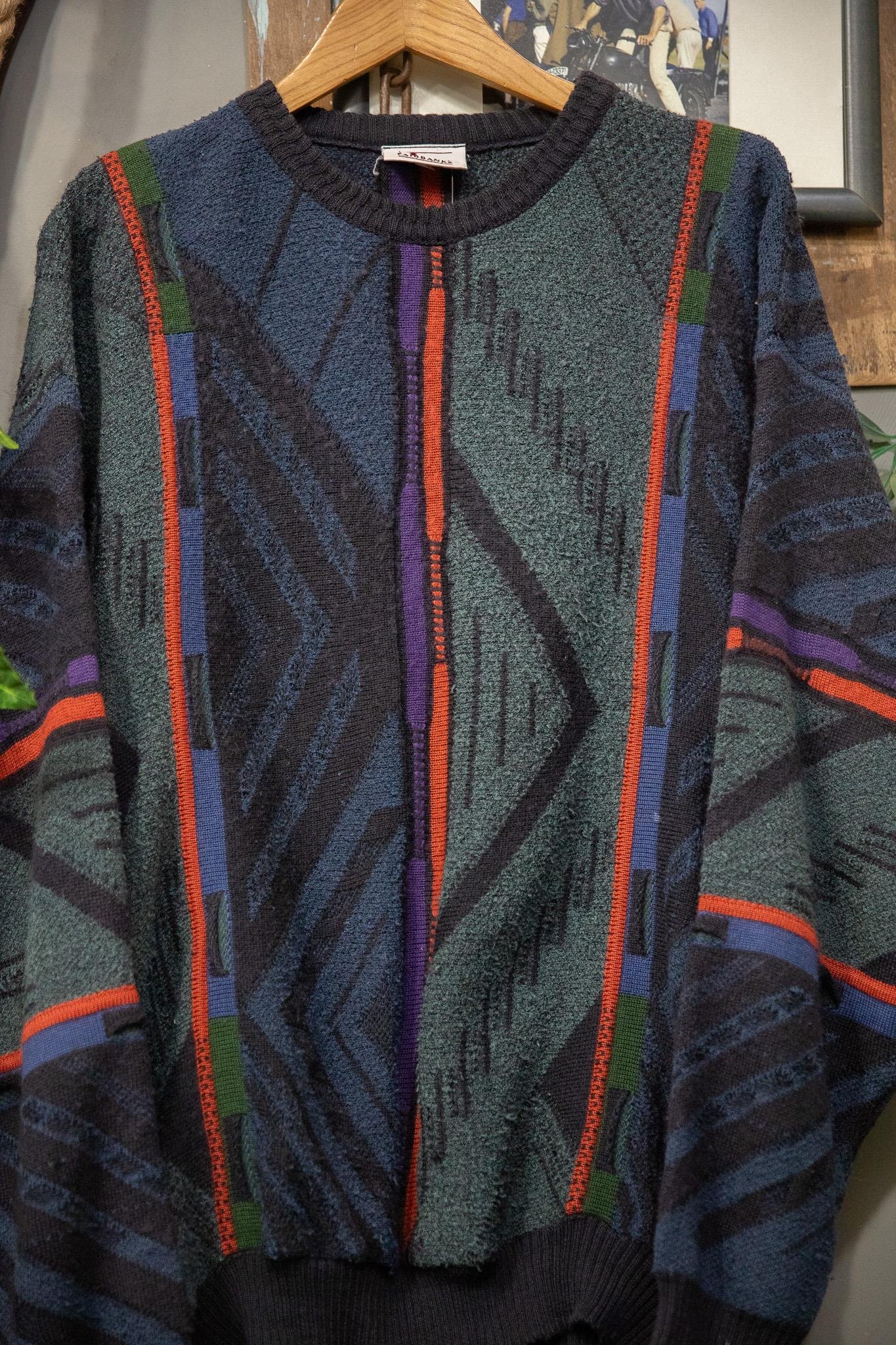 90s Oversize Örgü Kazak