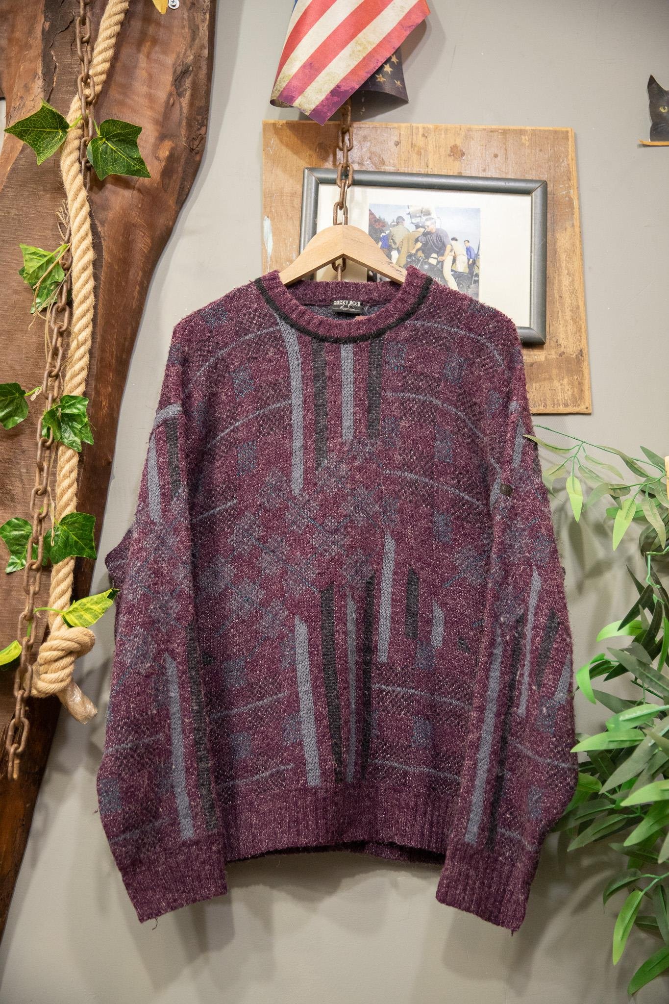 90s Oversize Purple Kazak