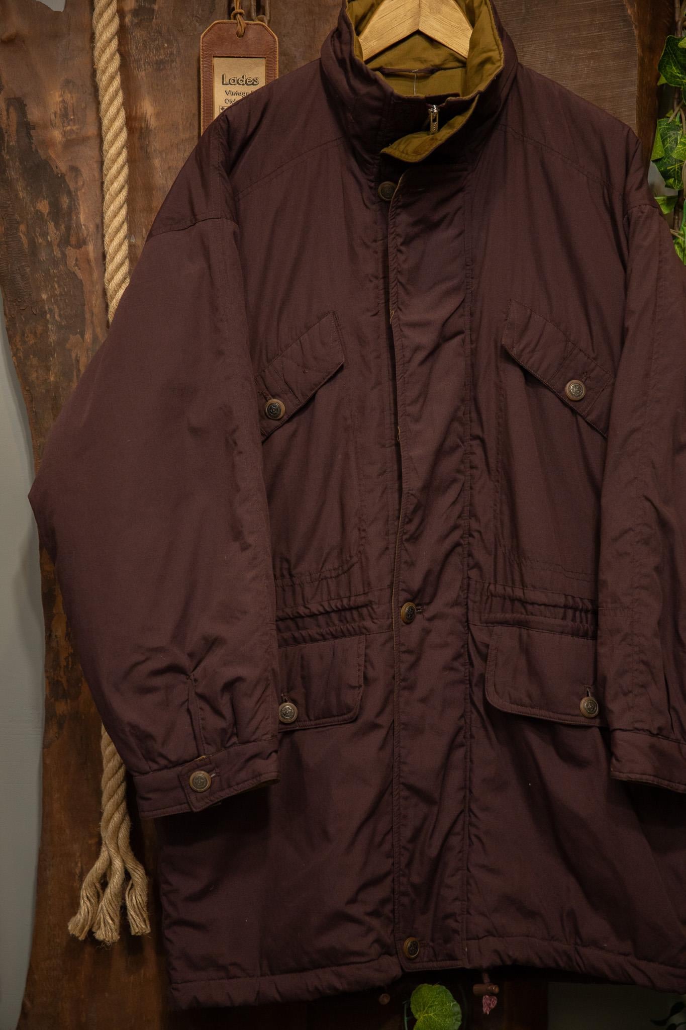 90's Oversize Purple Long Coat/Mont