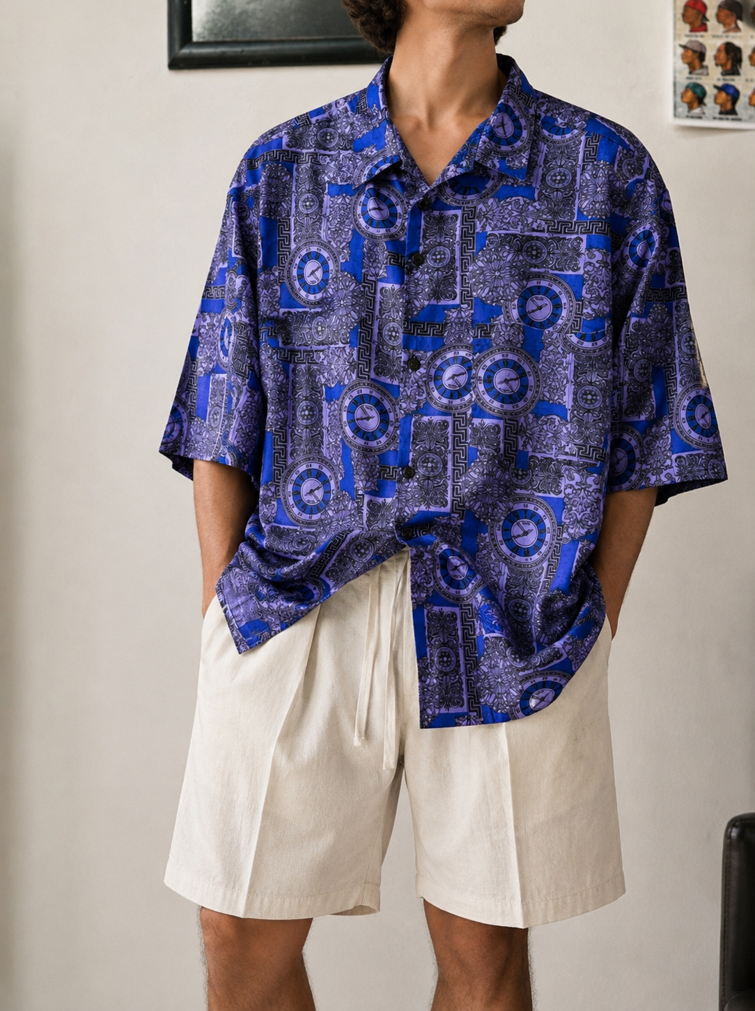 90s Party Style Oversize Gömlek