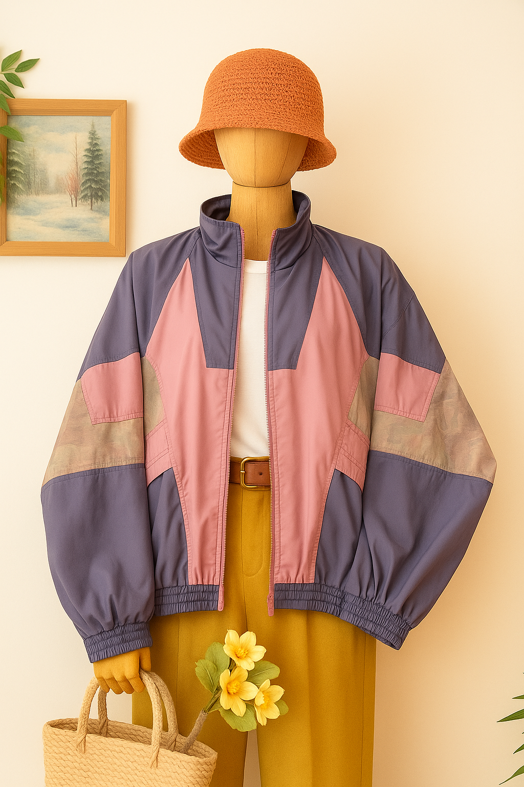 90's Pastel Lilac Ceket