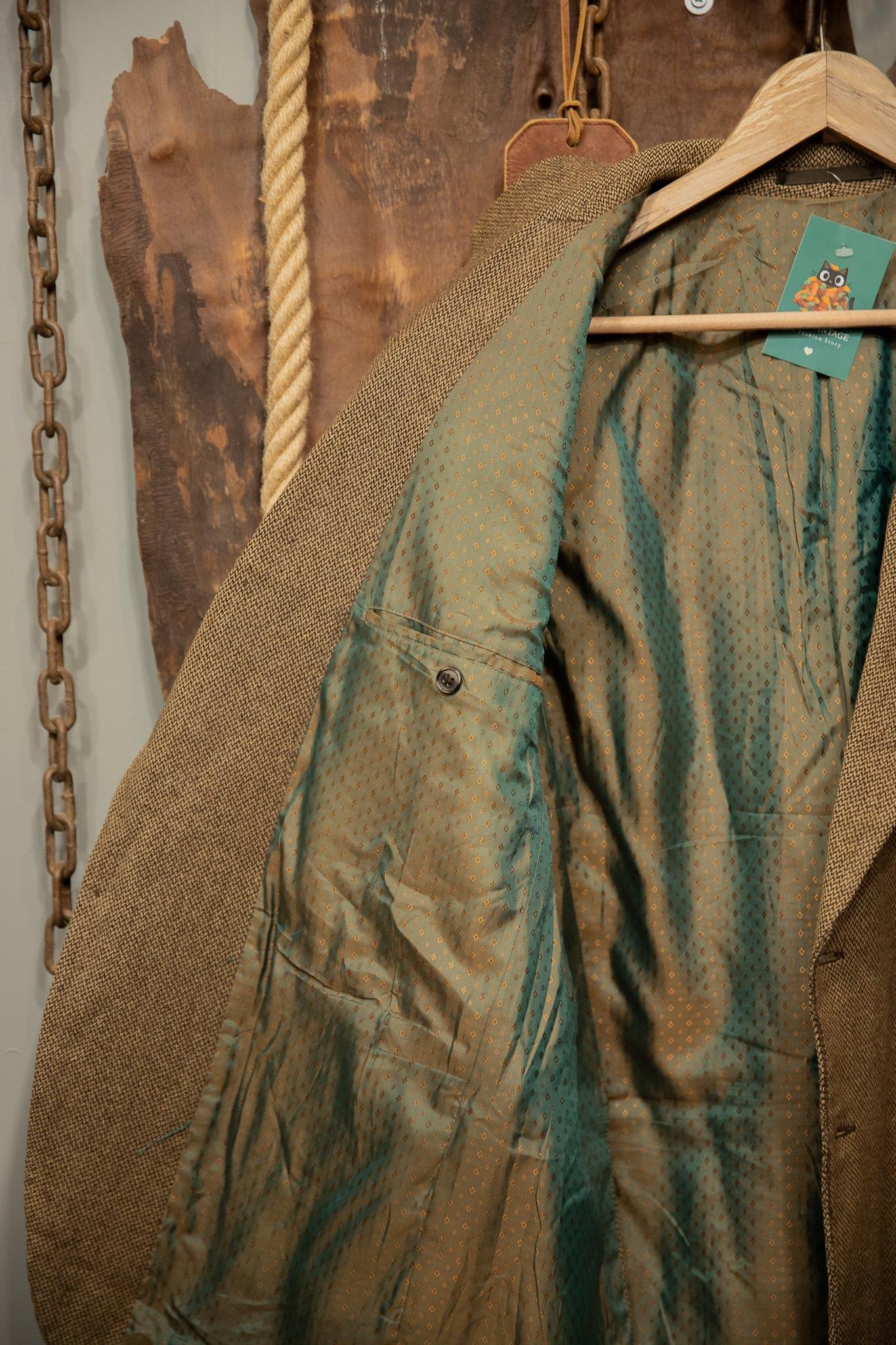 90's Plaid Tweed Blazer Ceket