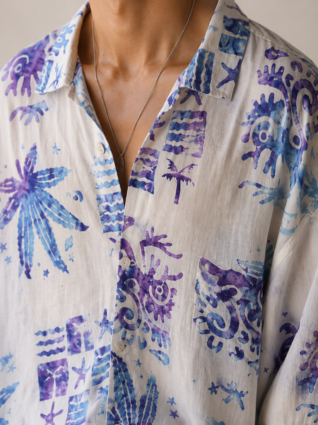 90s Surf&Hawaiian Oversize Gömlek