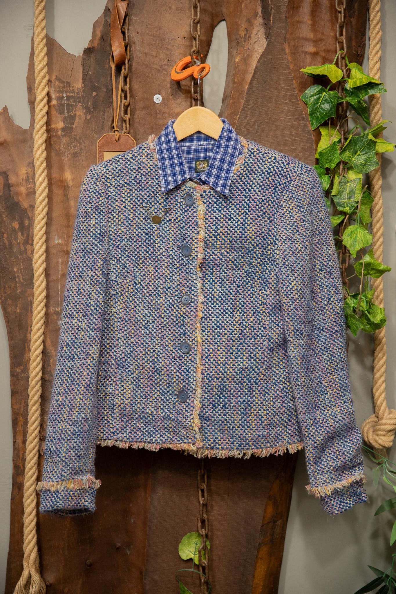 90's Tweed Crop Ceket