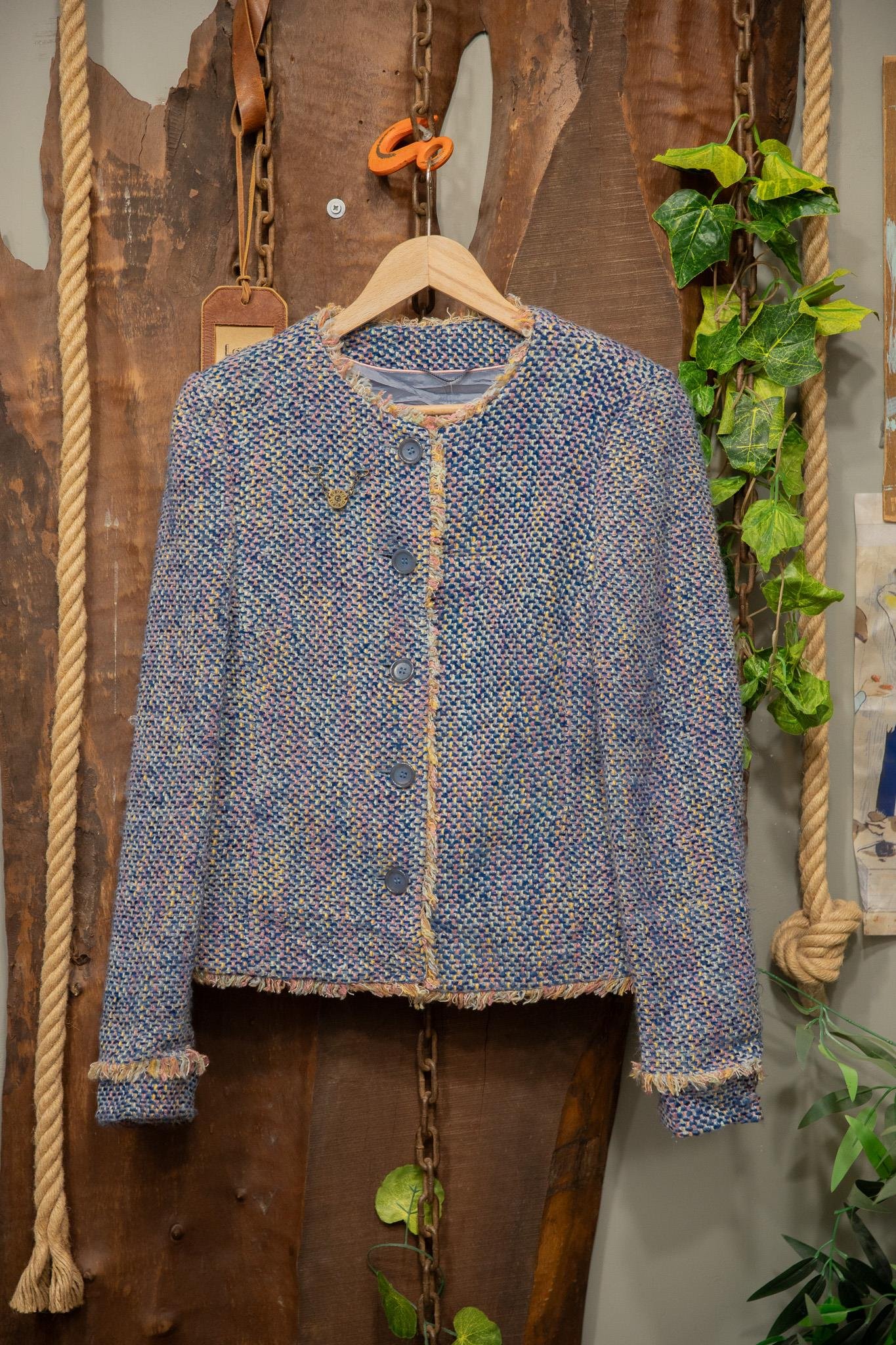 90's Tweed Crop Ceket