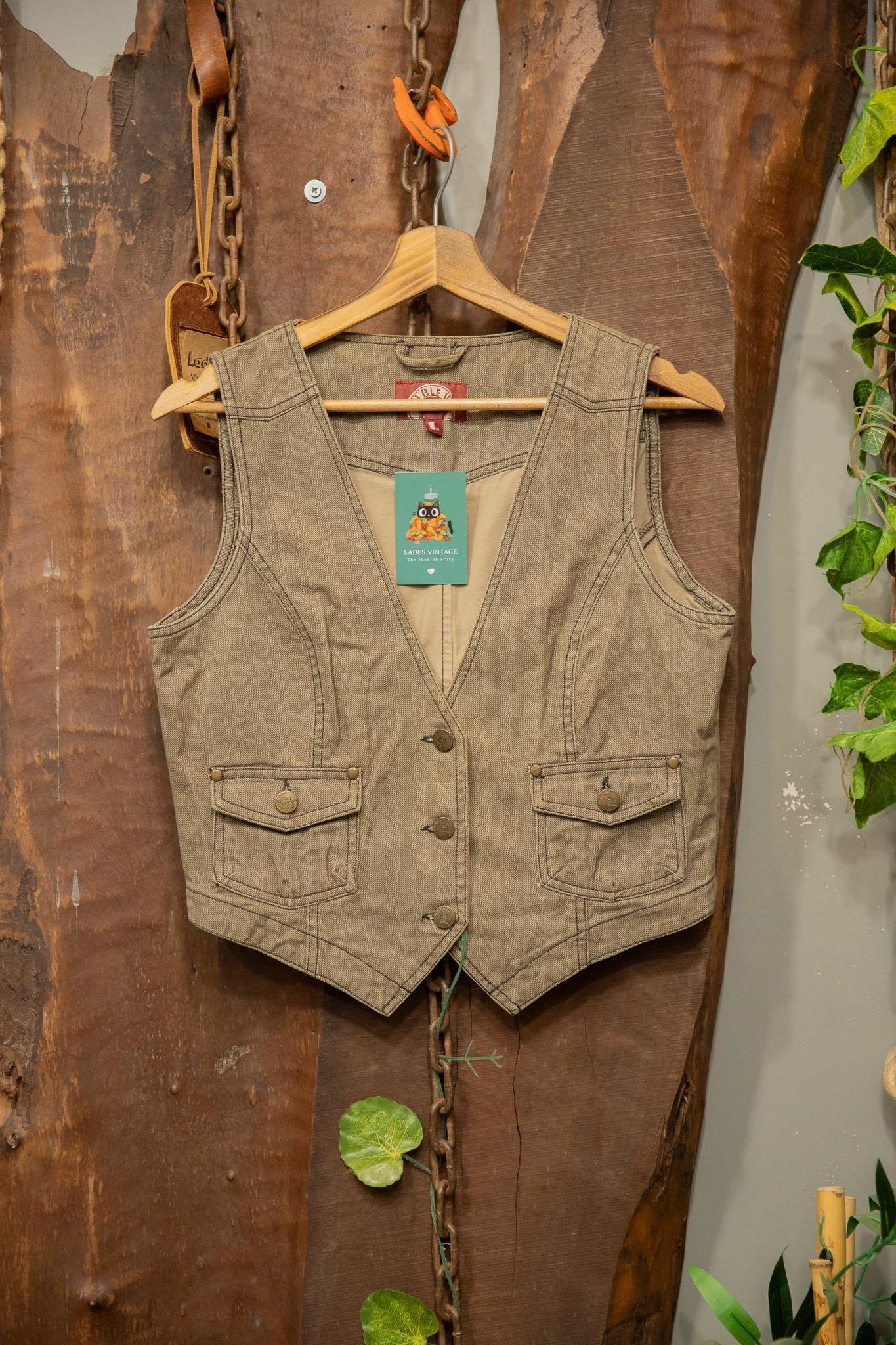 90's Vest Chambray Yelek