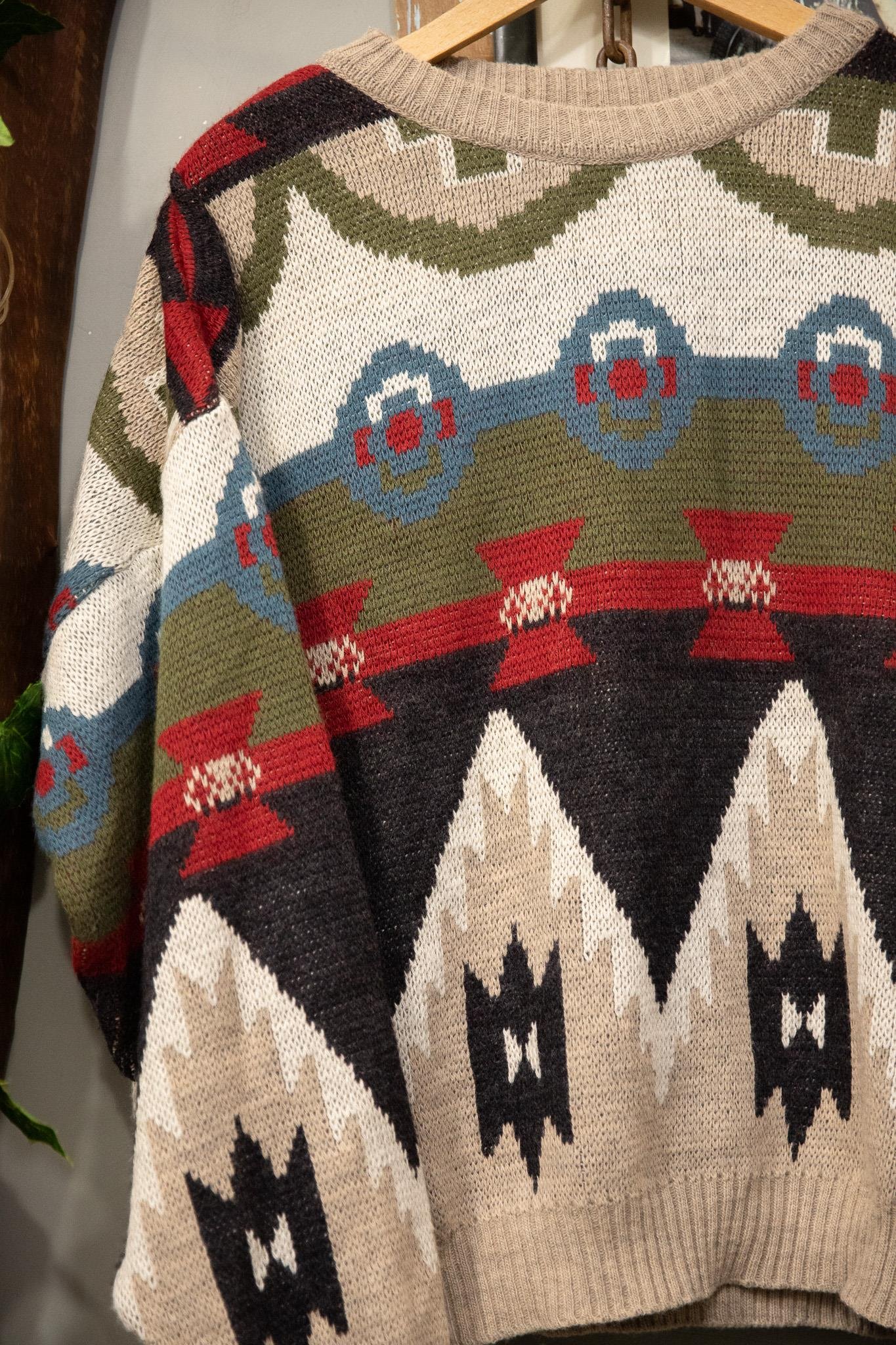 90s Wool Colorful Kazak