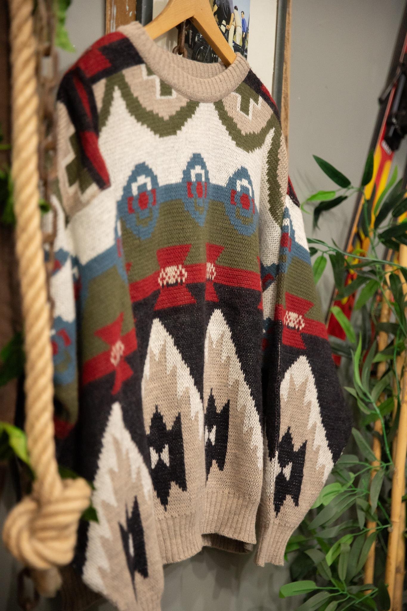 90s Wool Colorful Kazak