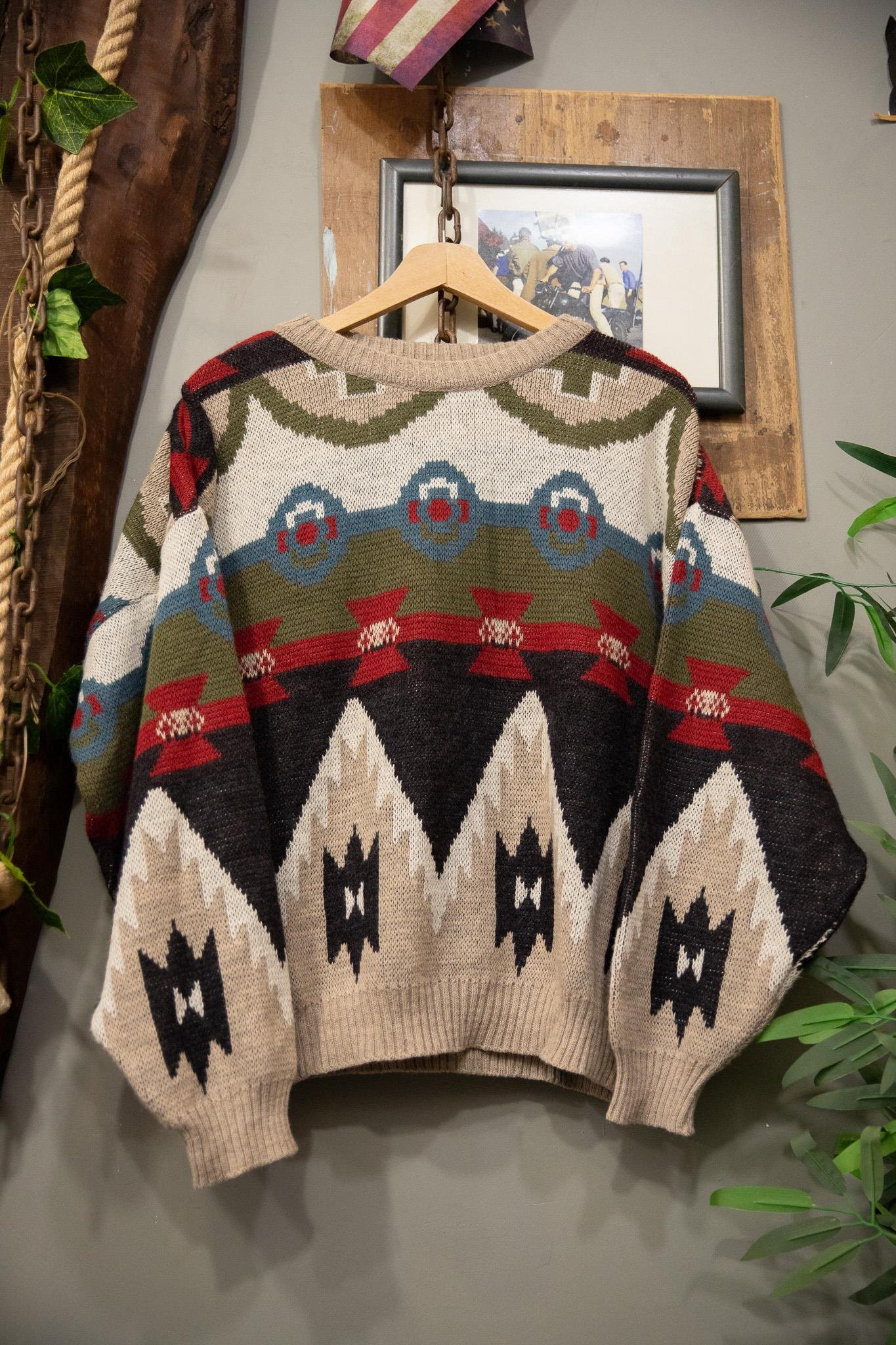 90s Wool Colorful Kazak