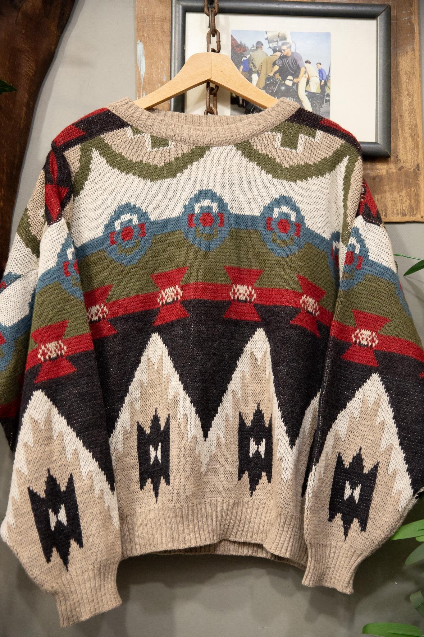 90s Wool Colorful Kazak