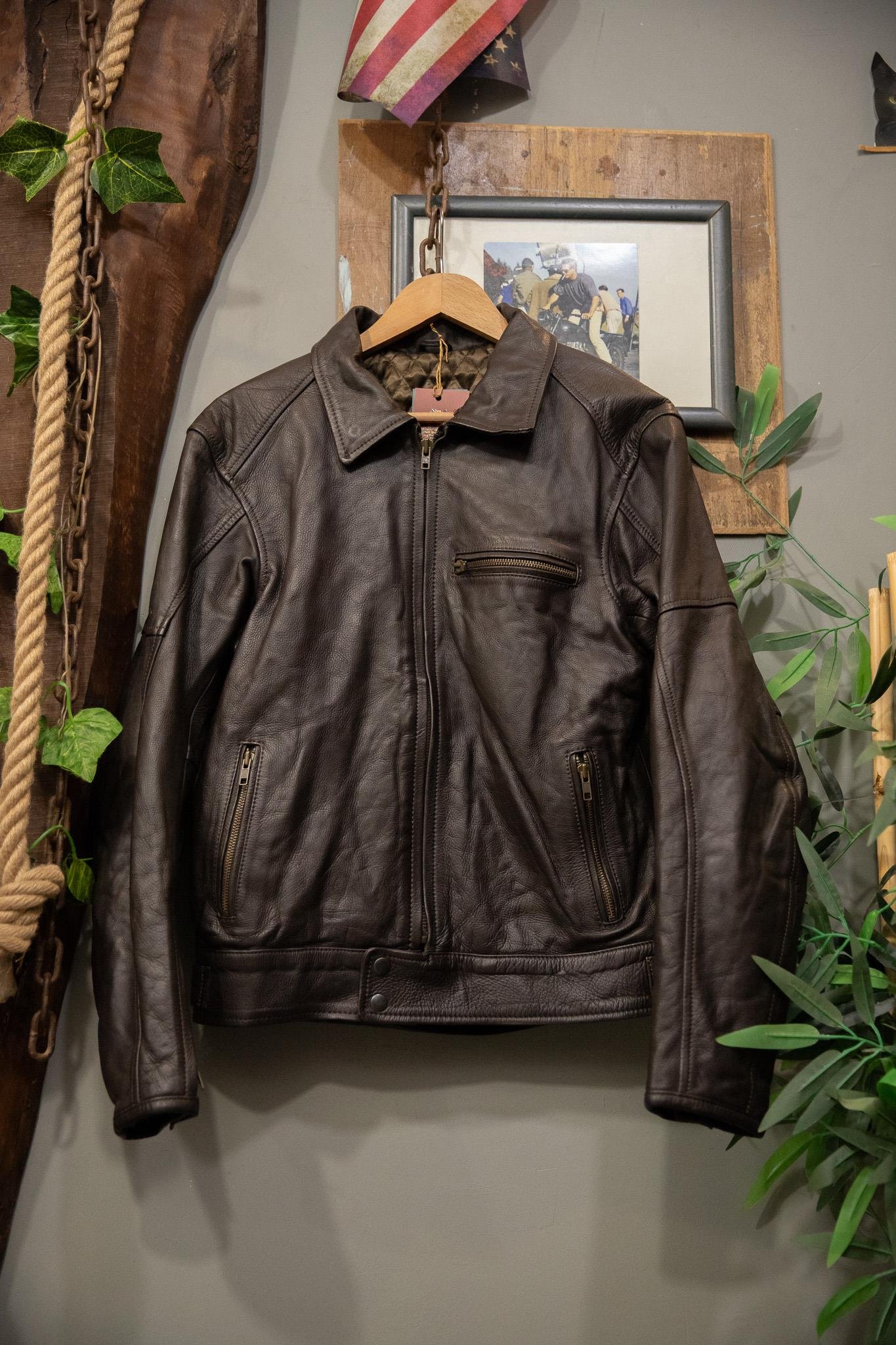 Acı Kahve Biker Deri Ceket