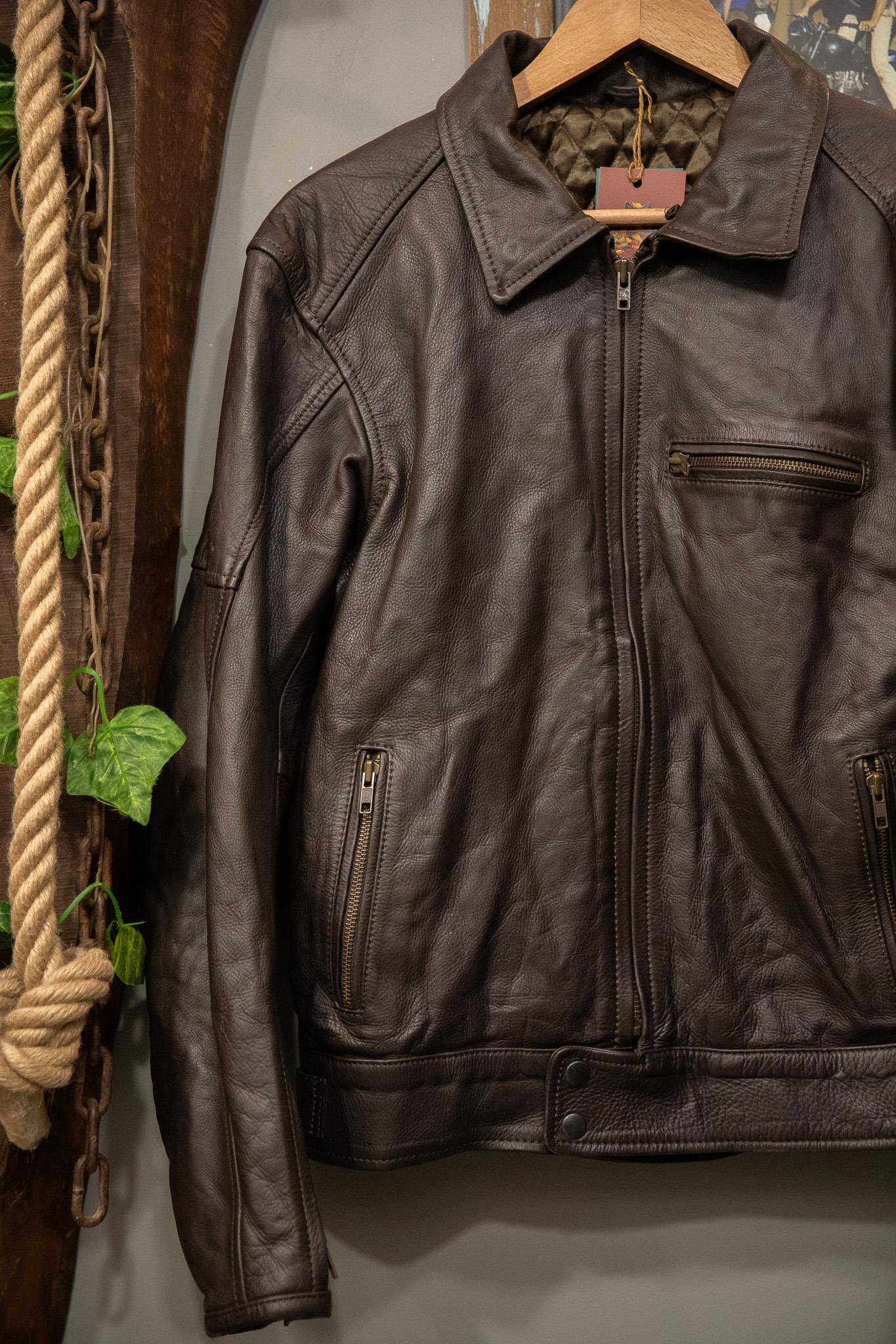 Acı Kahve Biker Deri Ceket
