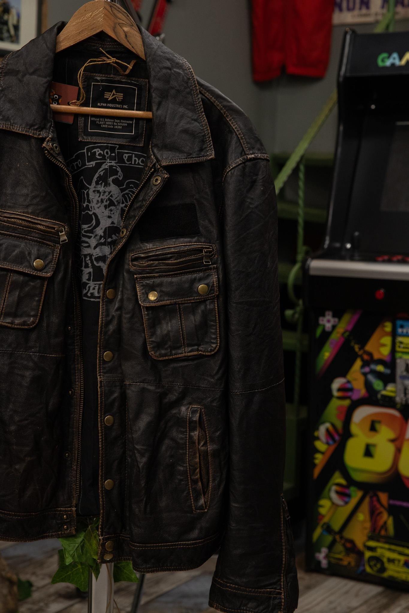 ALPHA İtalian Biker Model Deri Ceket