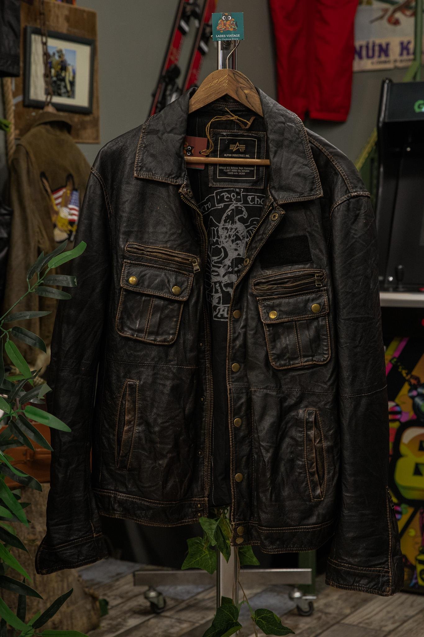 ALPHA İtalian Biker Model Deri Ceket