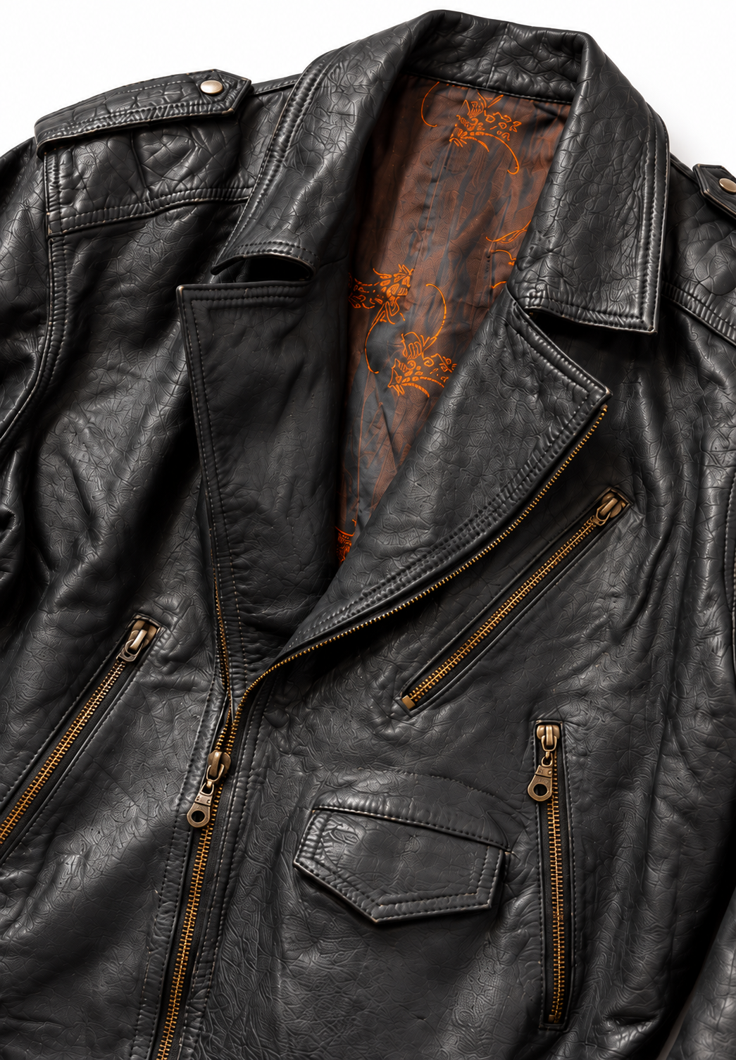 American Biker 1990s Deri Ceket