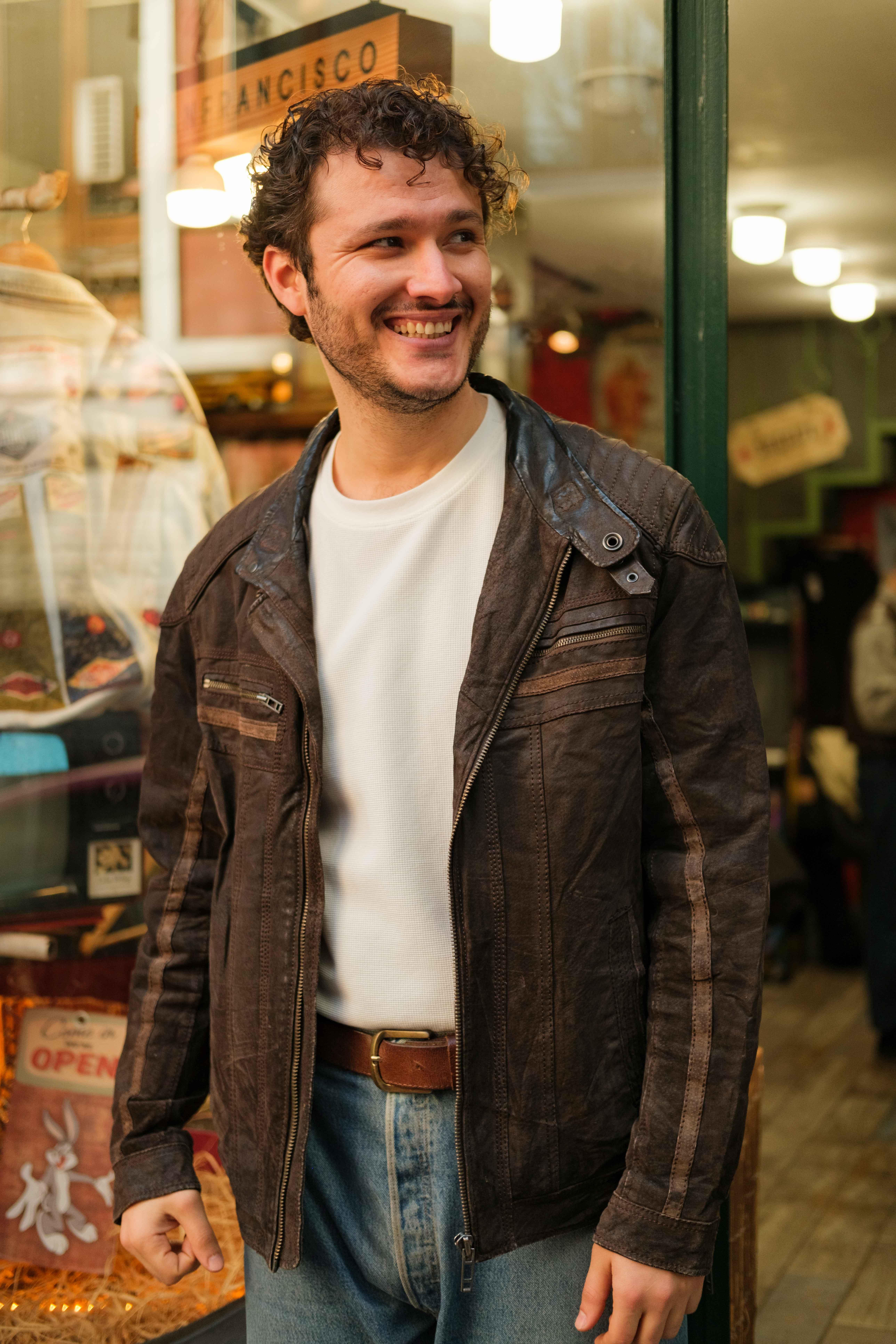 AMERİCAN BIKER DERİ CEKET