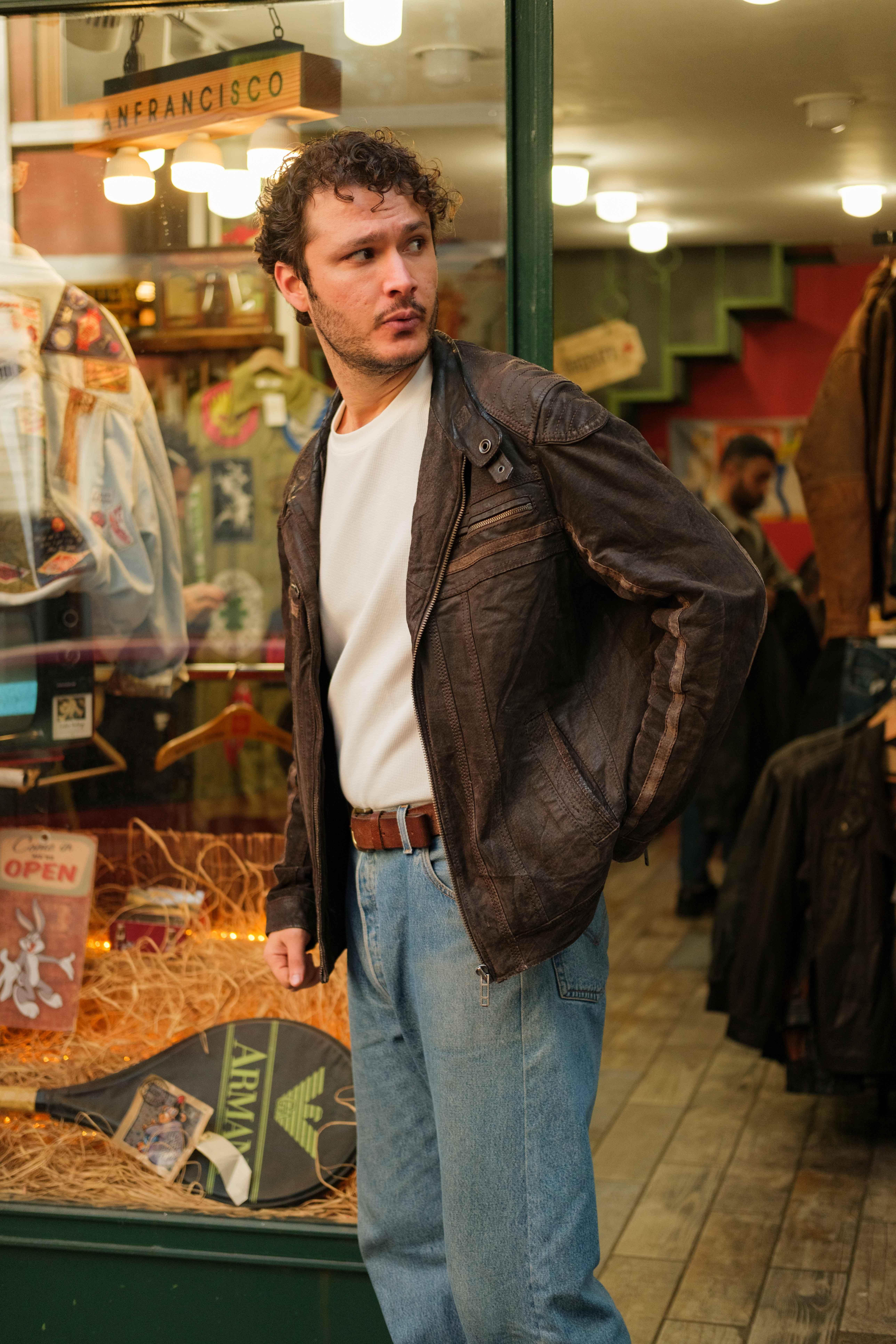 AMERİCAN BIKER DERİ CEKET