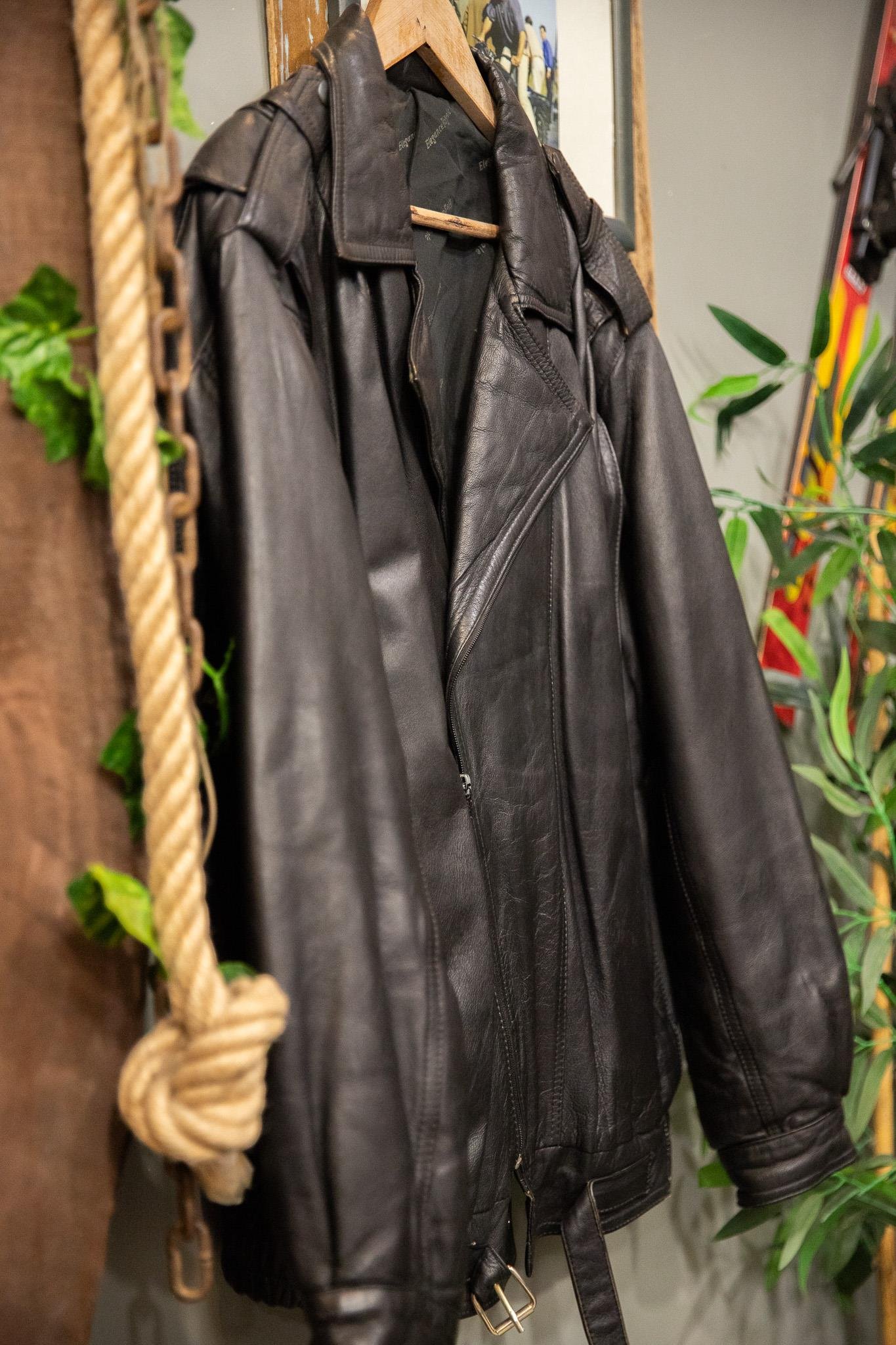 American Bomber Black Deri Ceket