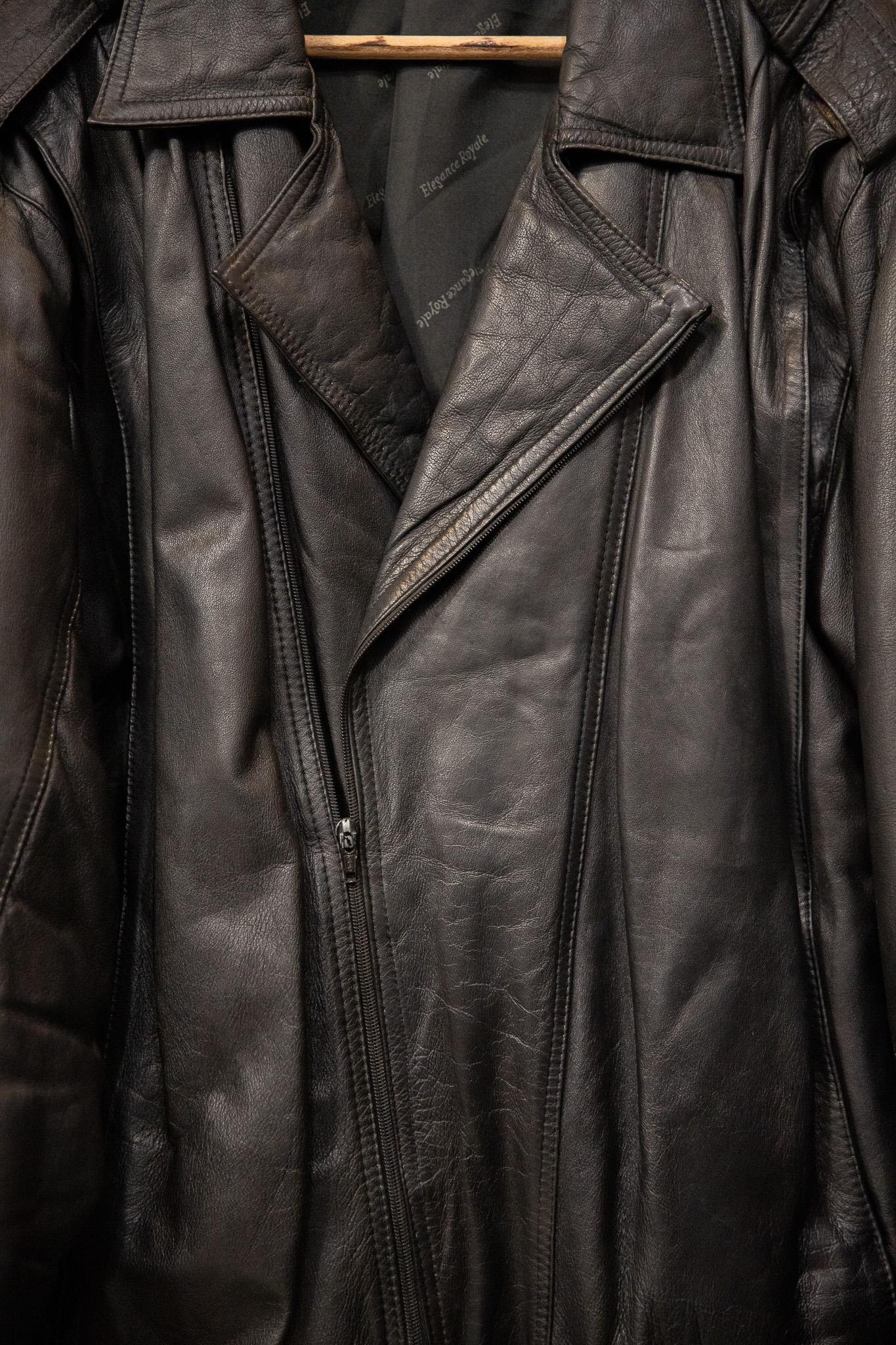American Bomber Black Deri Ceket