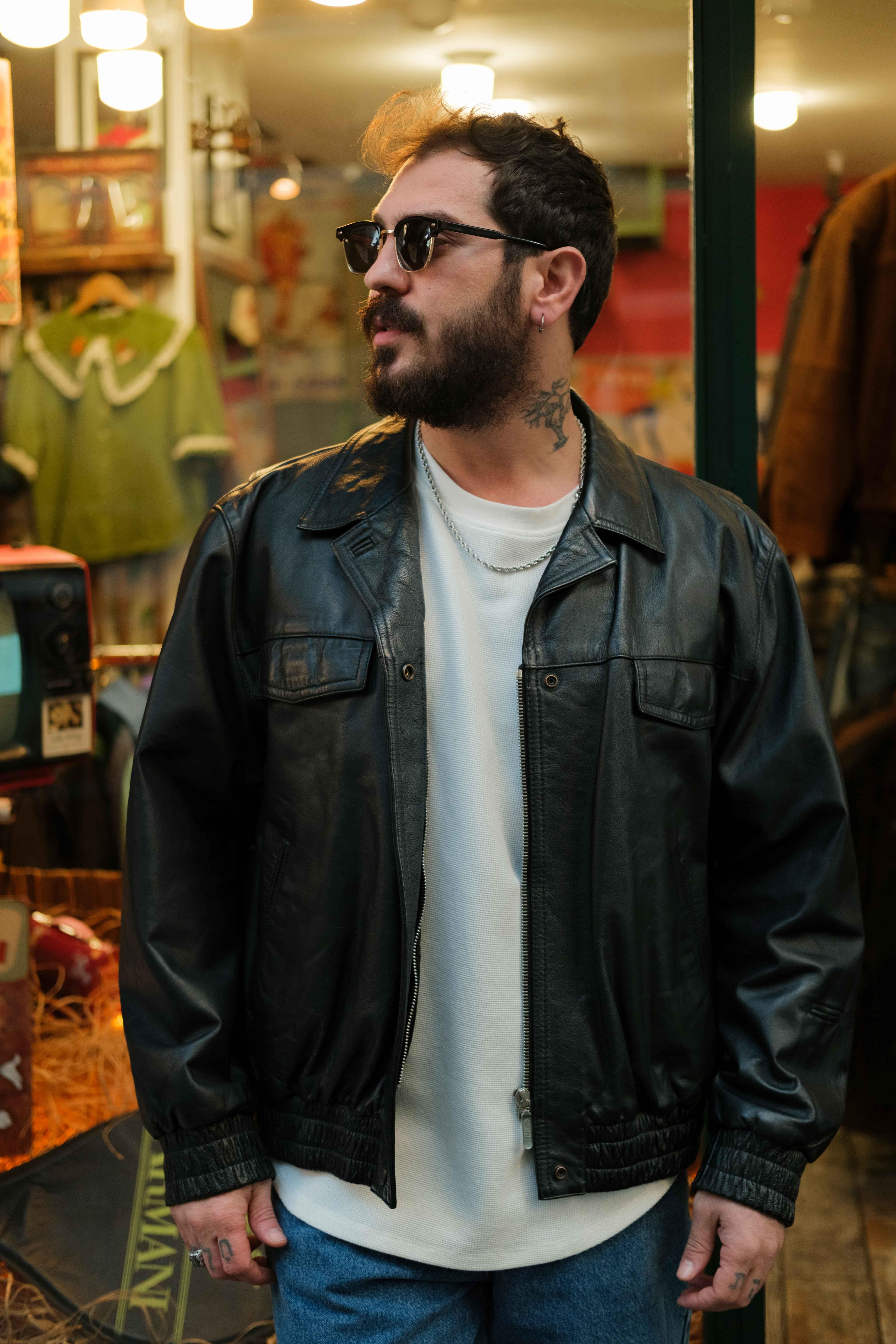 AMERİCAN BOMBER DERİ CEKET