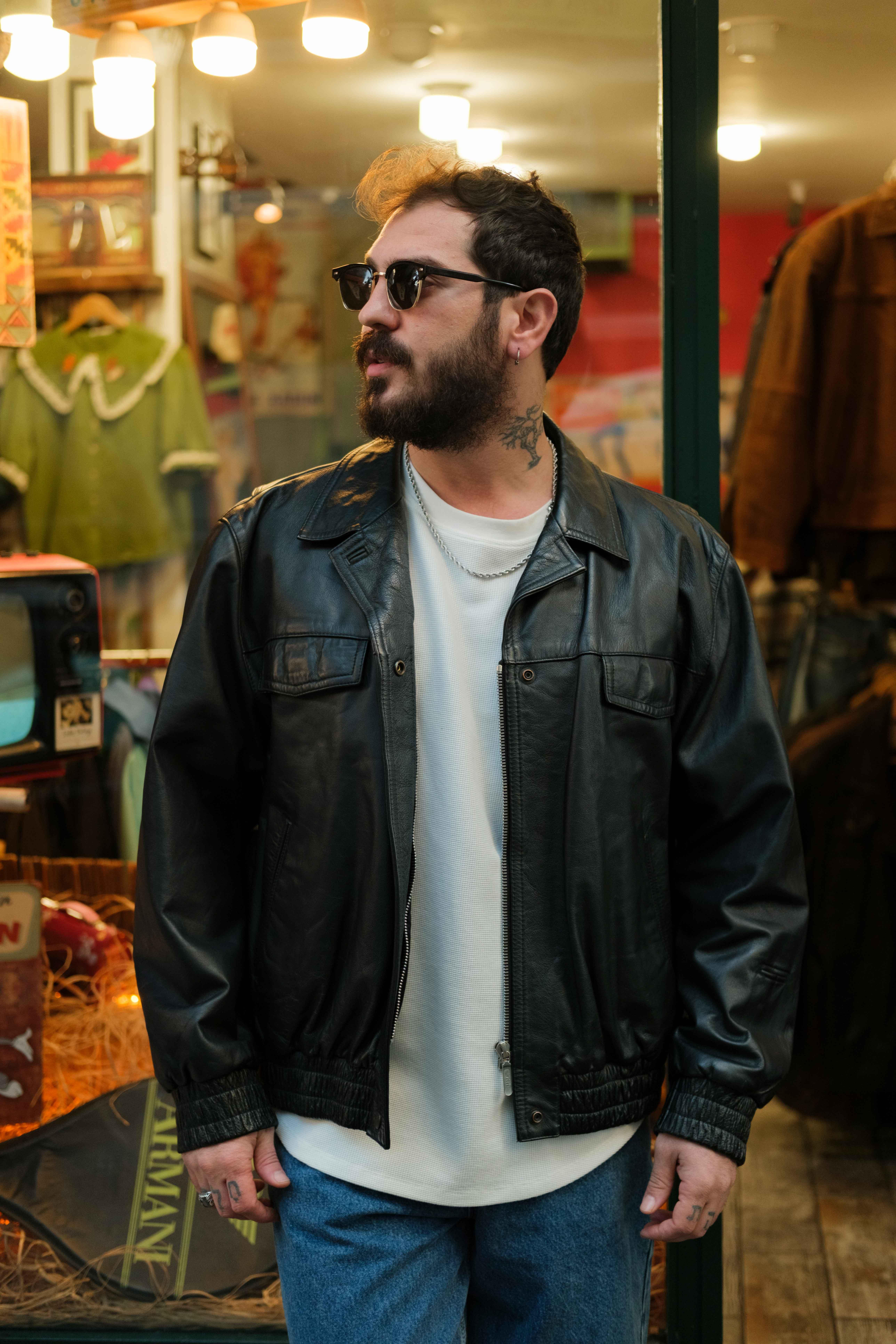 AMERİCAN BOMBER DERİ CEKET