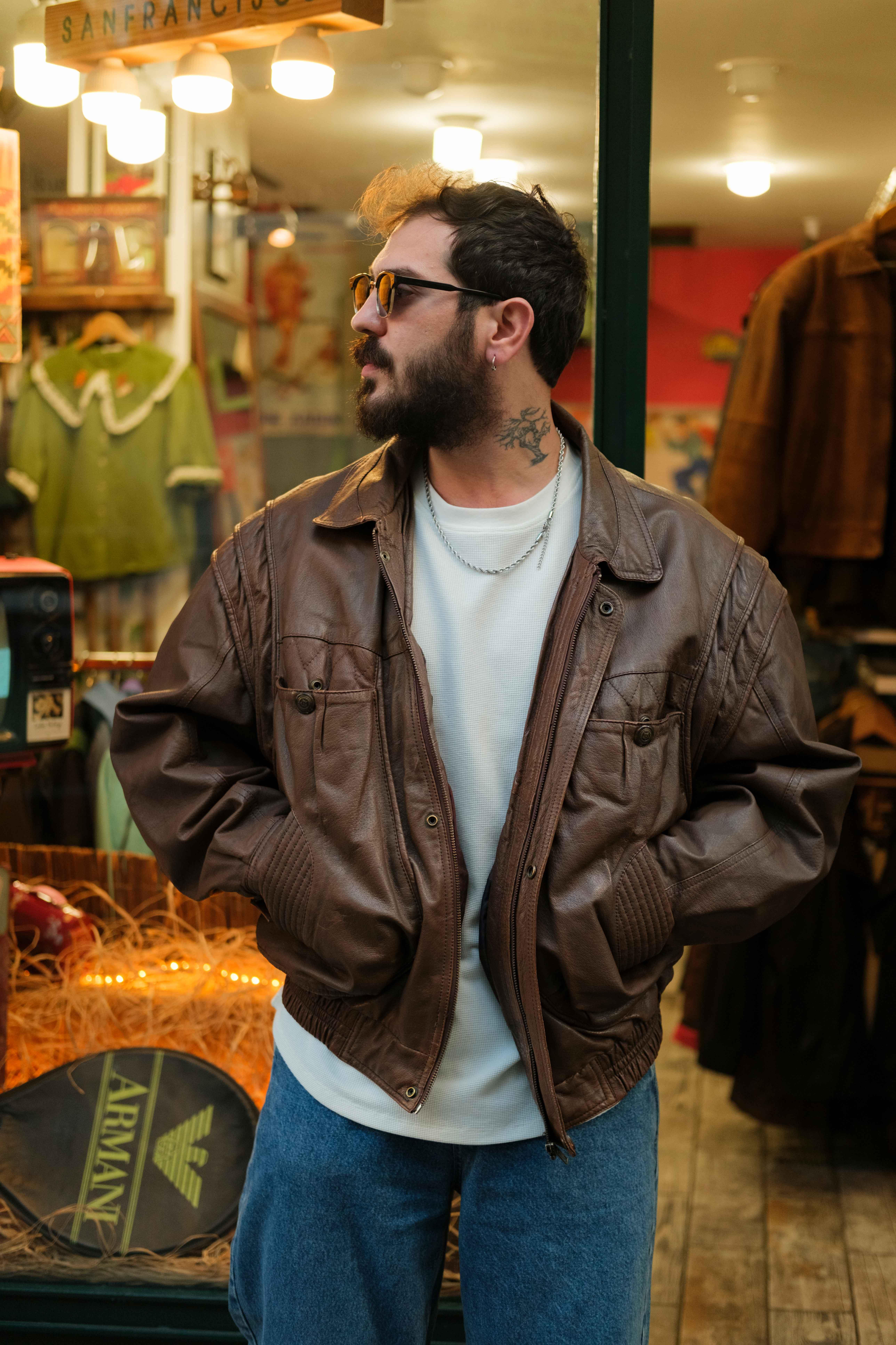 AMERİCAN BOMBER DERİ CEKET