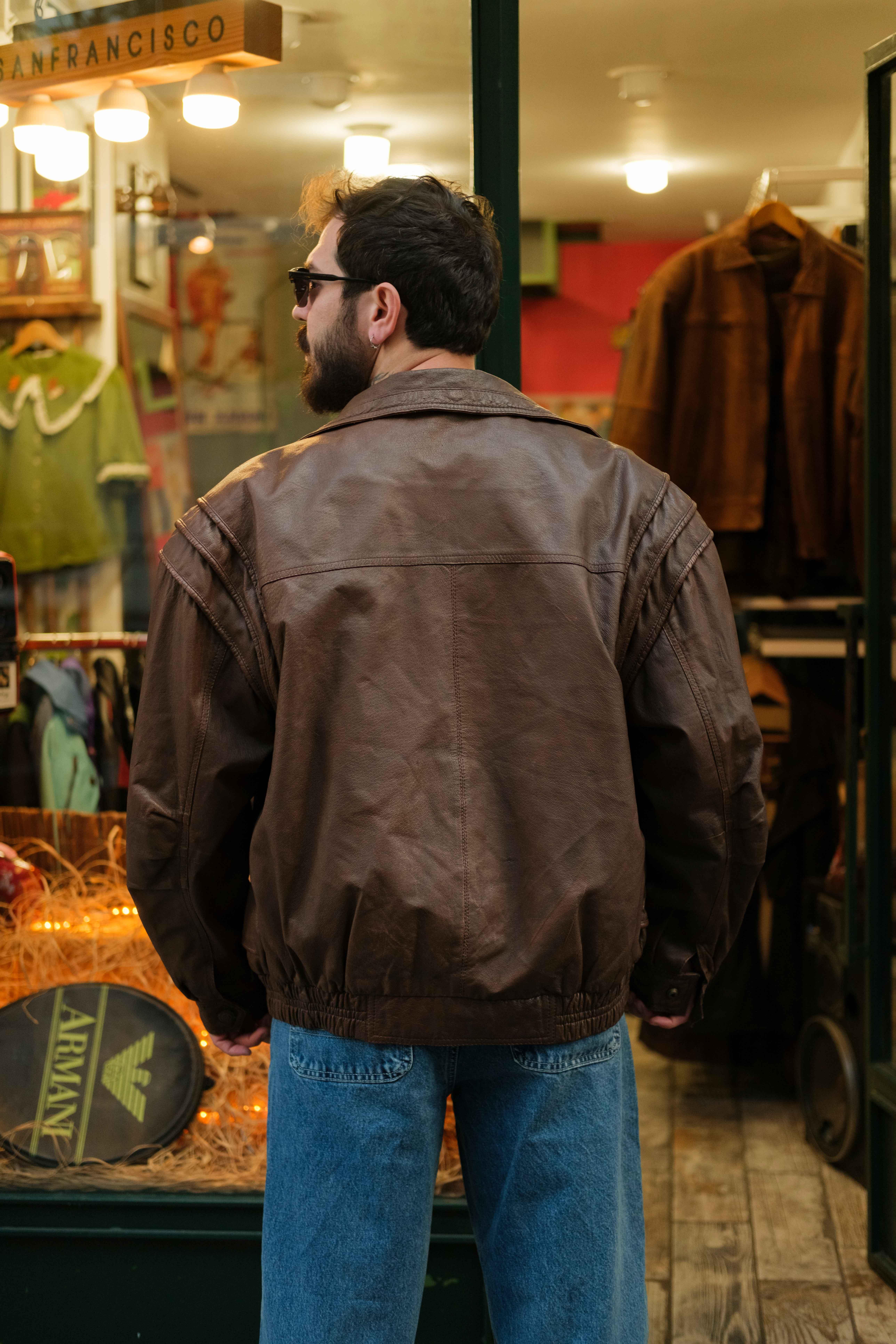 AMERİCAN BOMBER DERİ CEKET