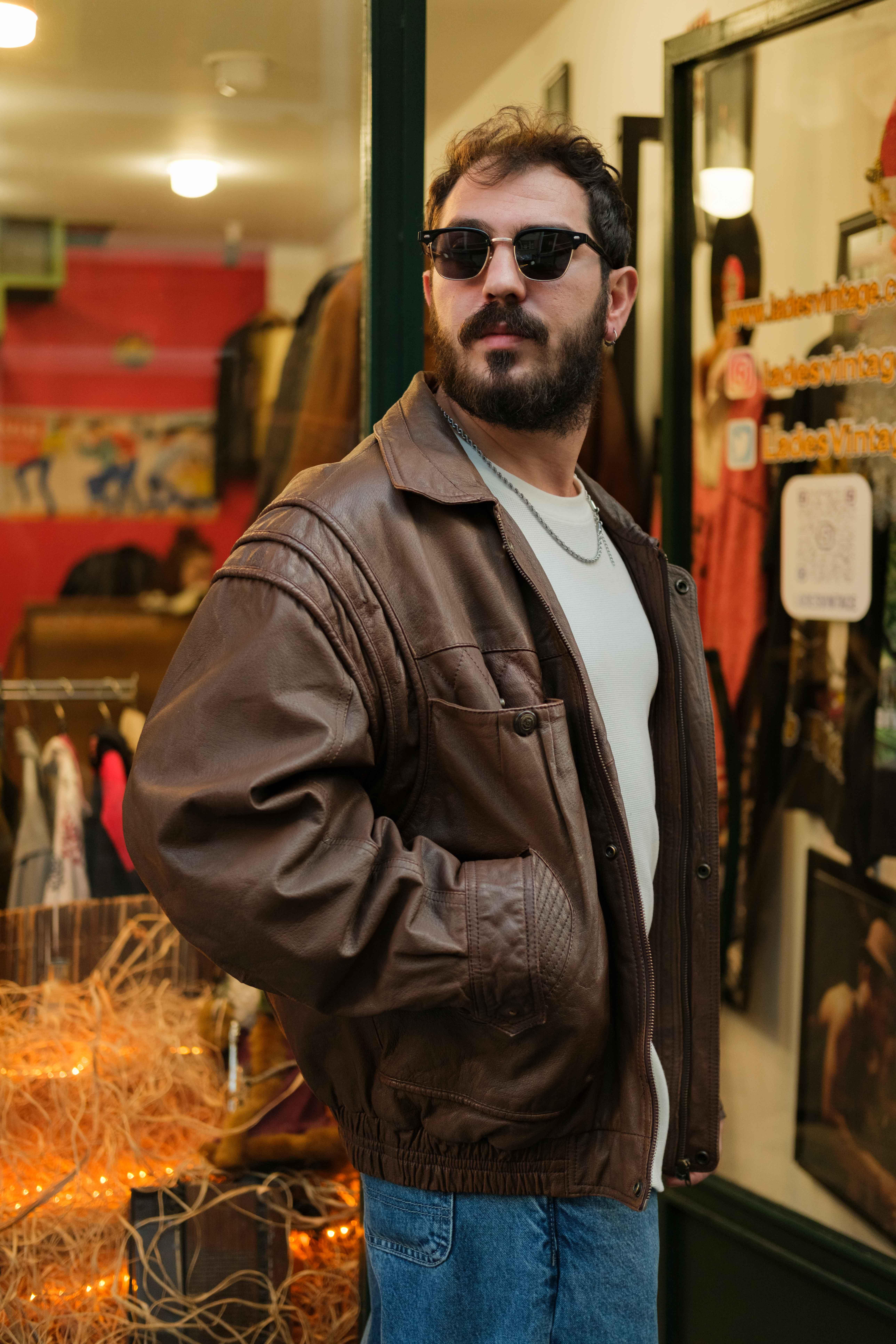 AMERİCAN BOMBER DERİ CEKET