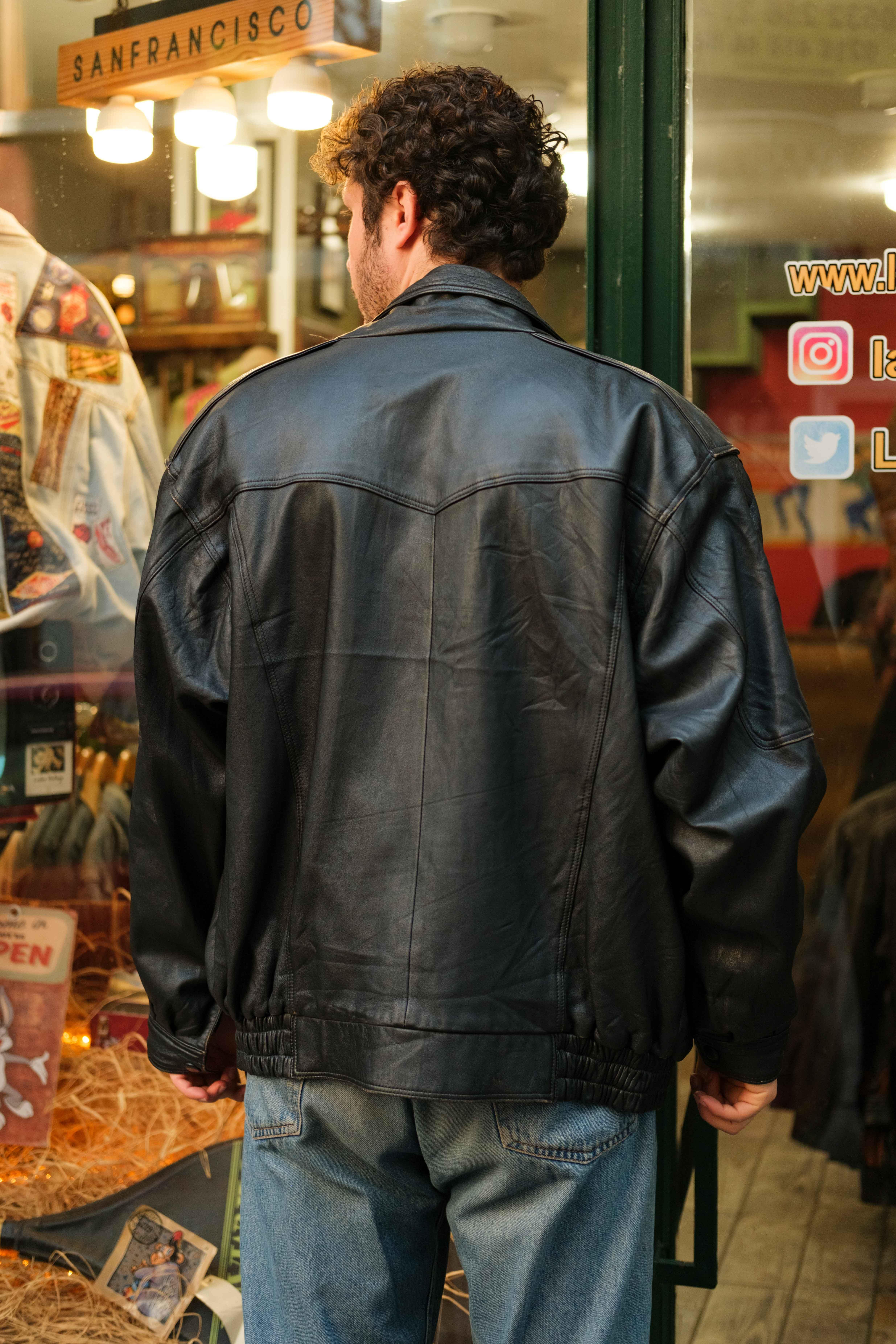 American Bomber Model Unisex Deri Ceket