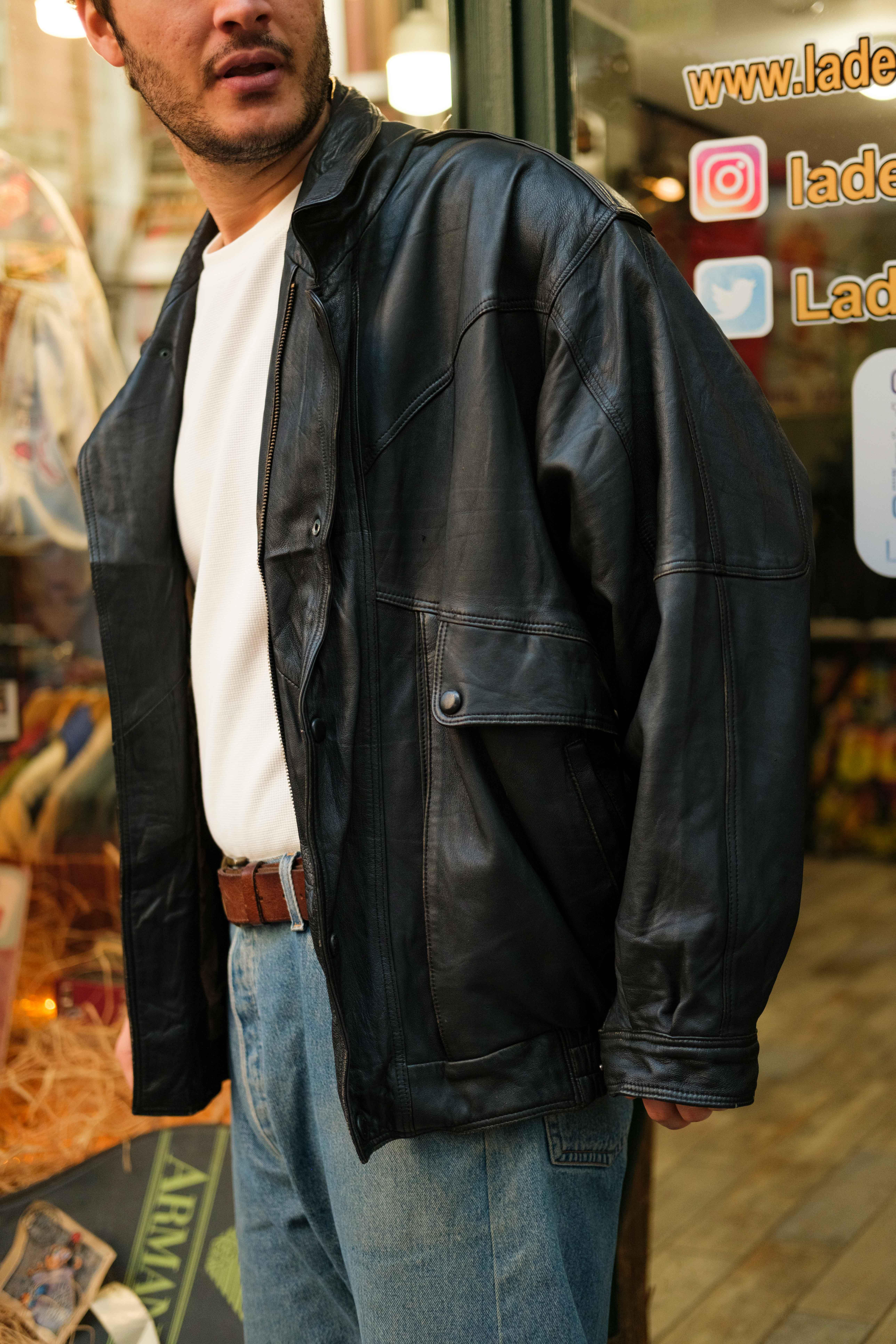 American Bomber Model Unisex Deri Ceket