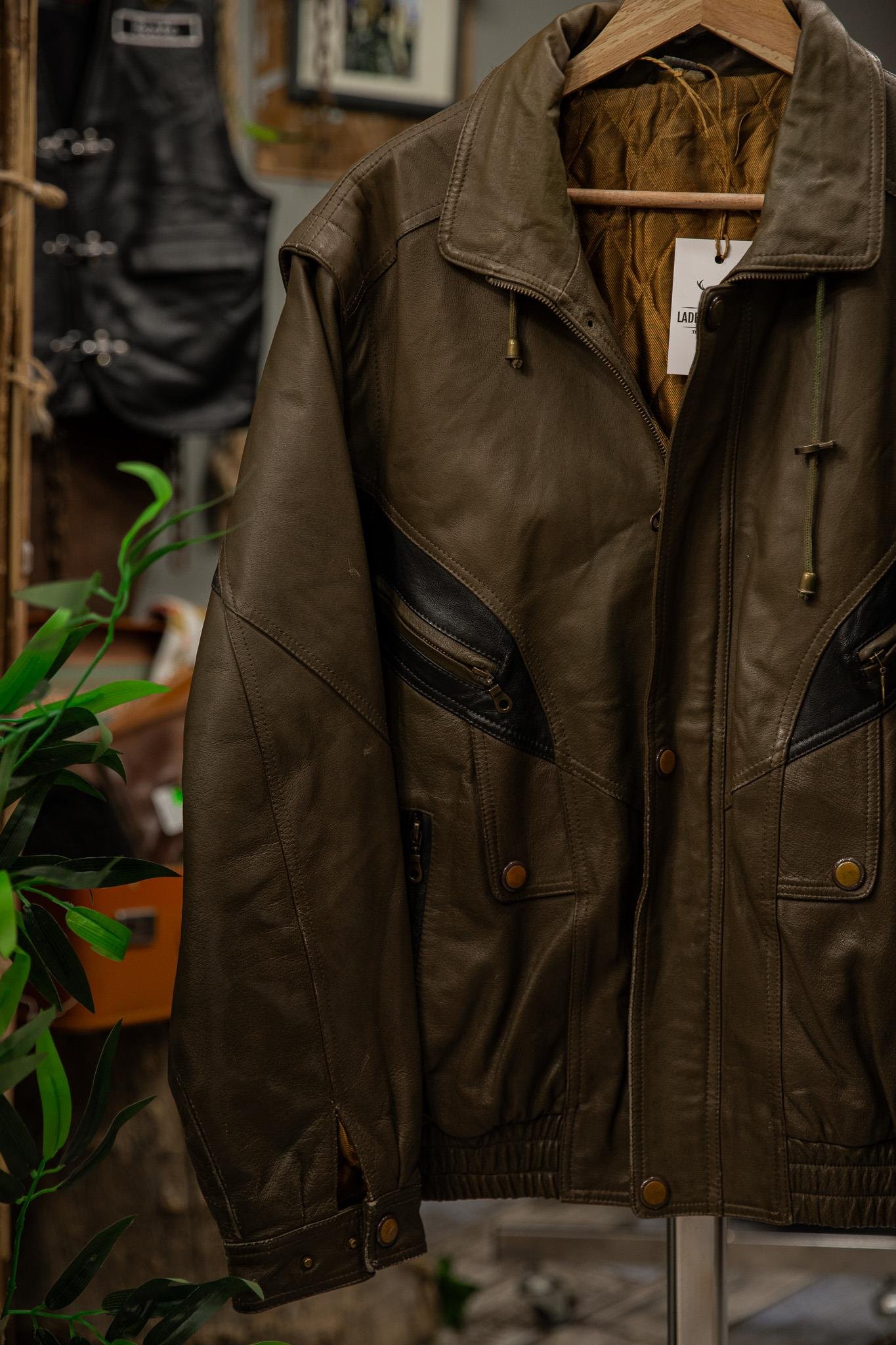 American Bomber Yelek Model Unisex Deri Ceket