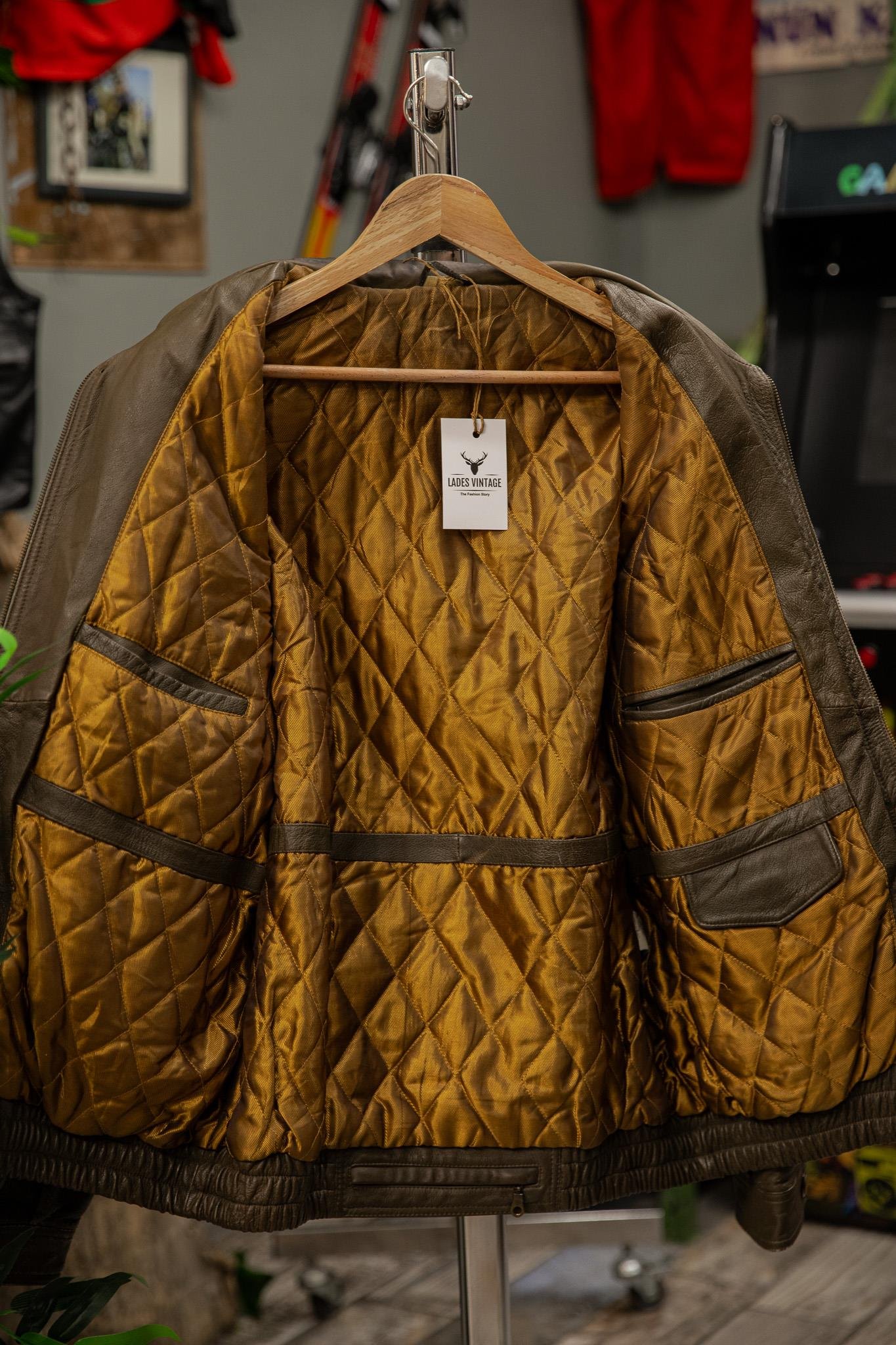 American Bomber Yelek Model Unisex Deri Ceket