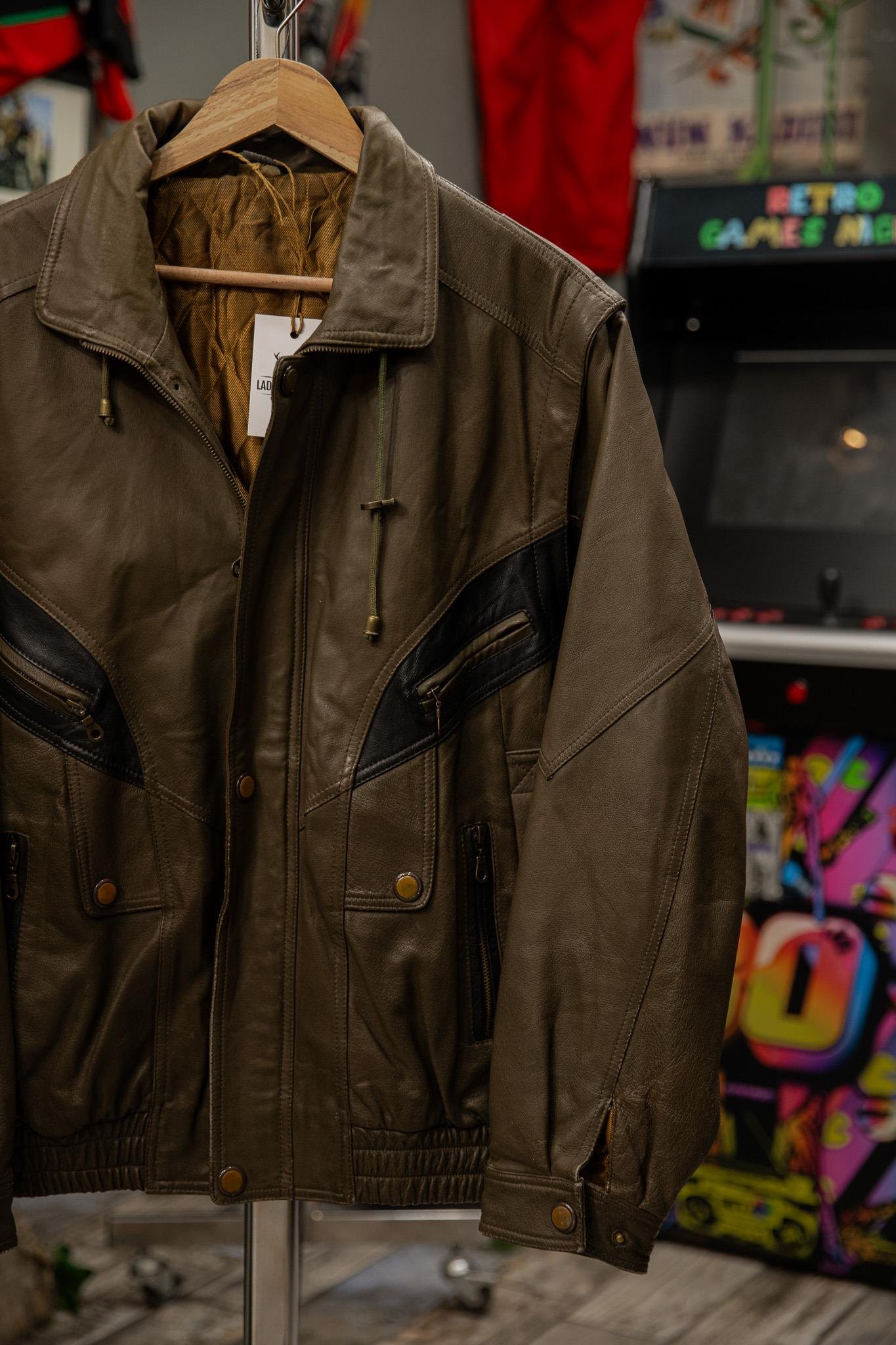 American Bomber Yelek Model Unisex Deri Ceket