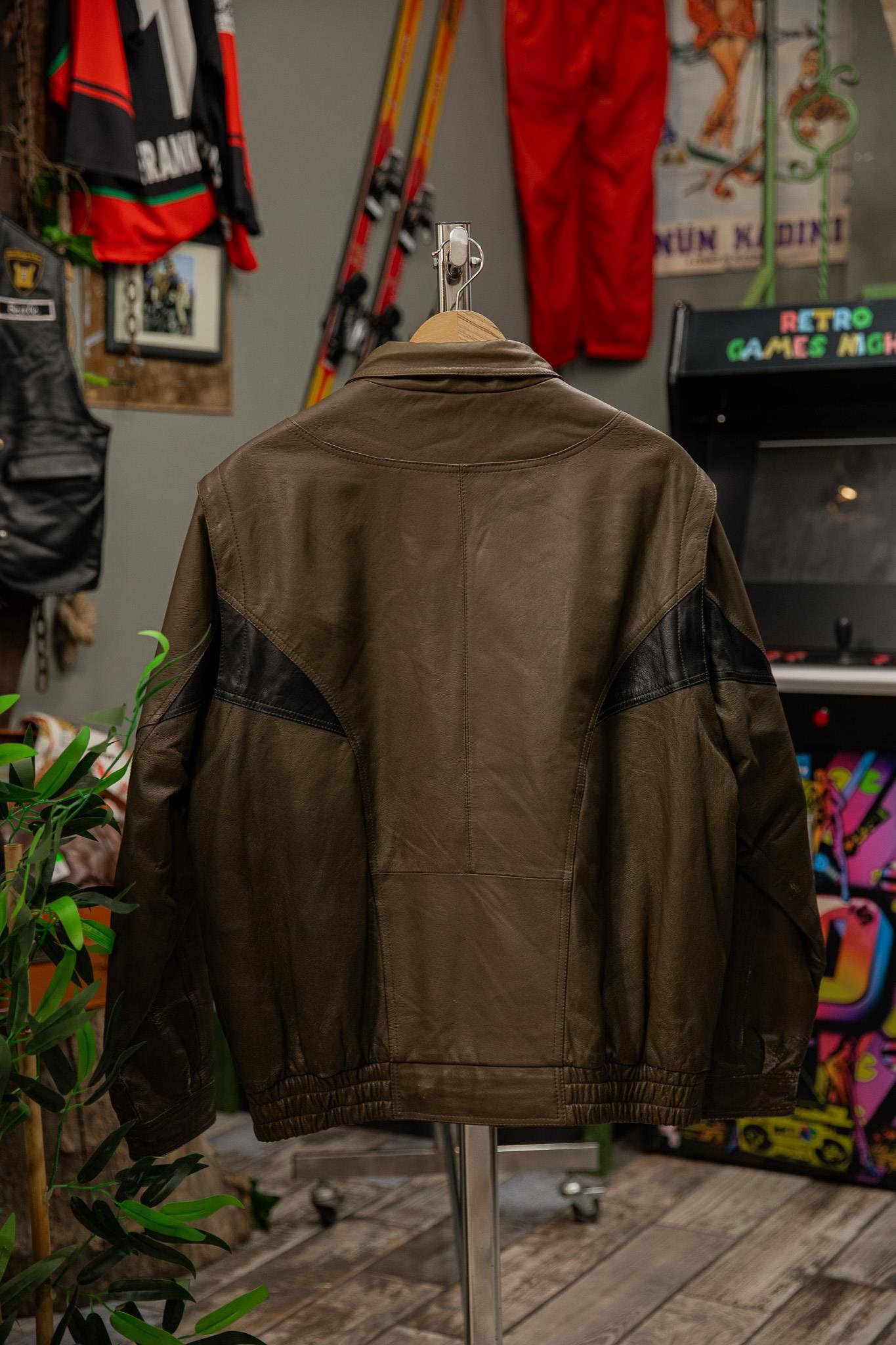American Bomber Yelek Model Unisex Deri Ceket