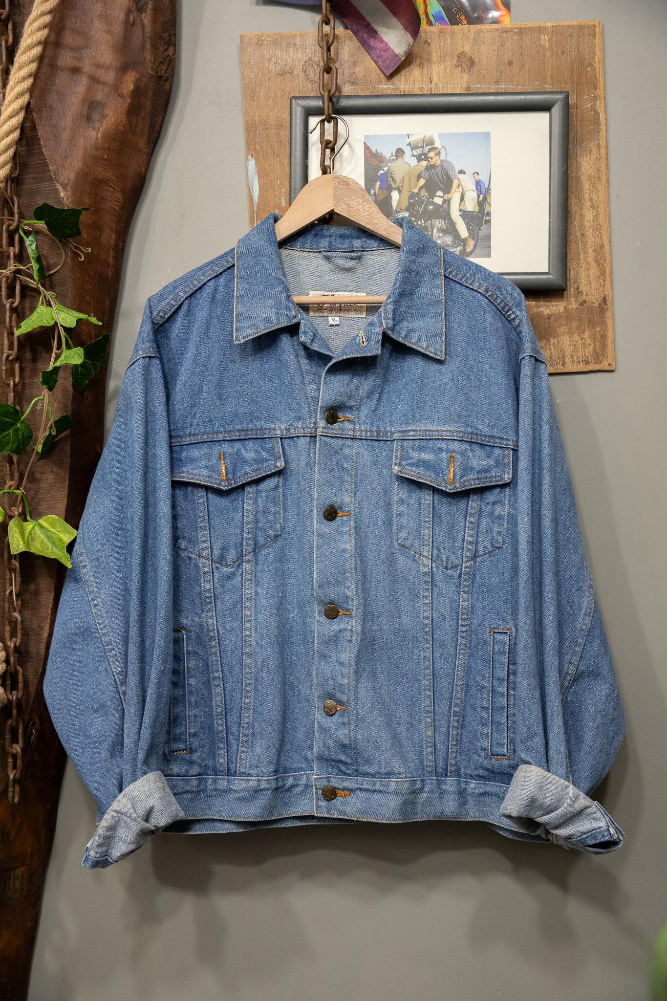 American Kalıp Oversize Kot Ceket