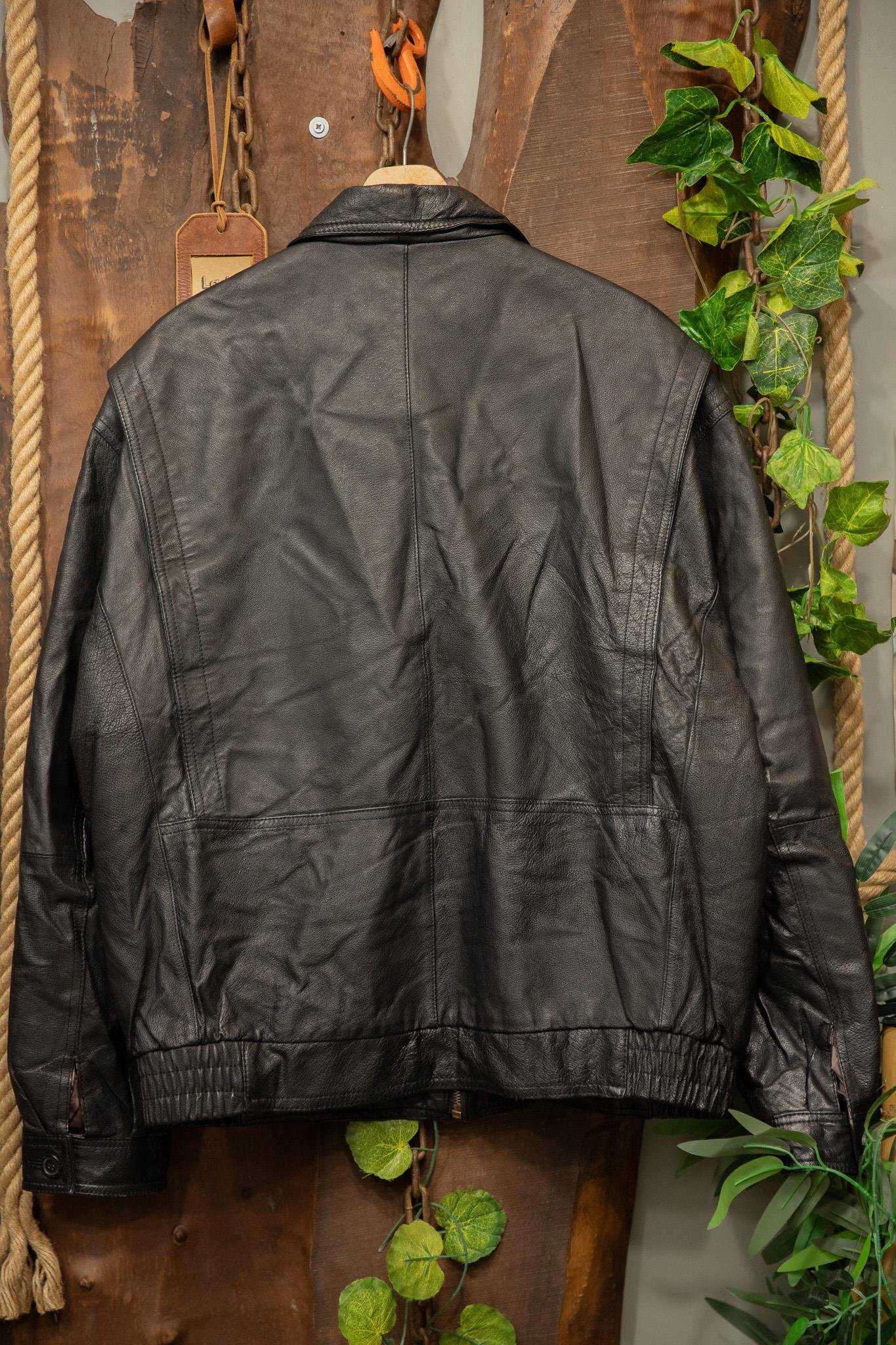 American Oversize Bomber Deri Ceket