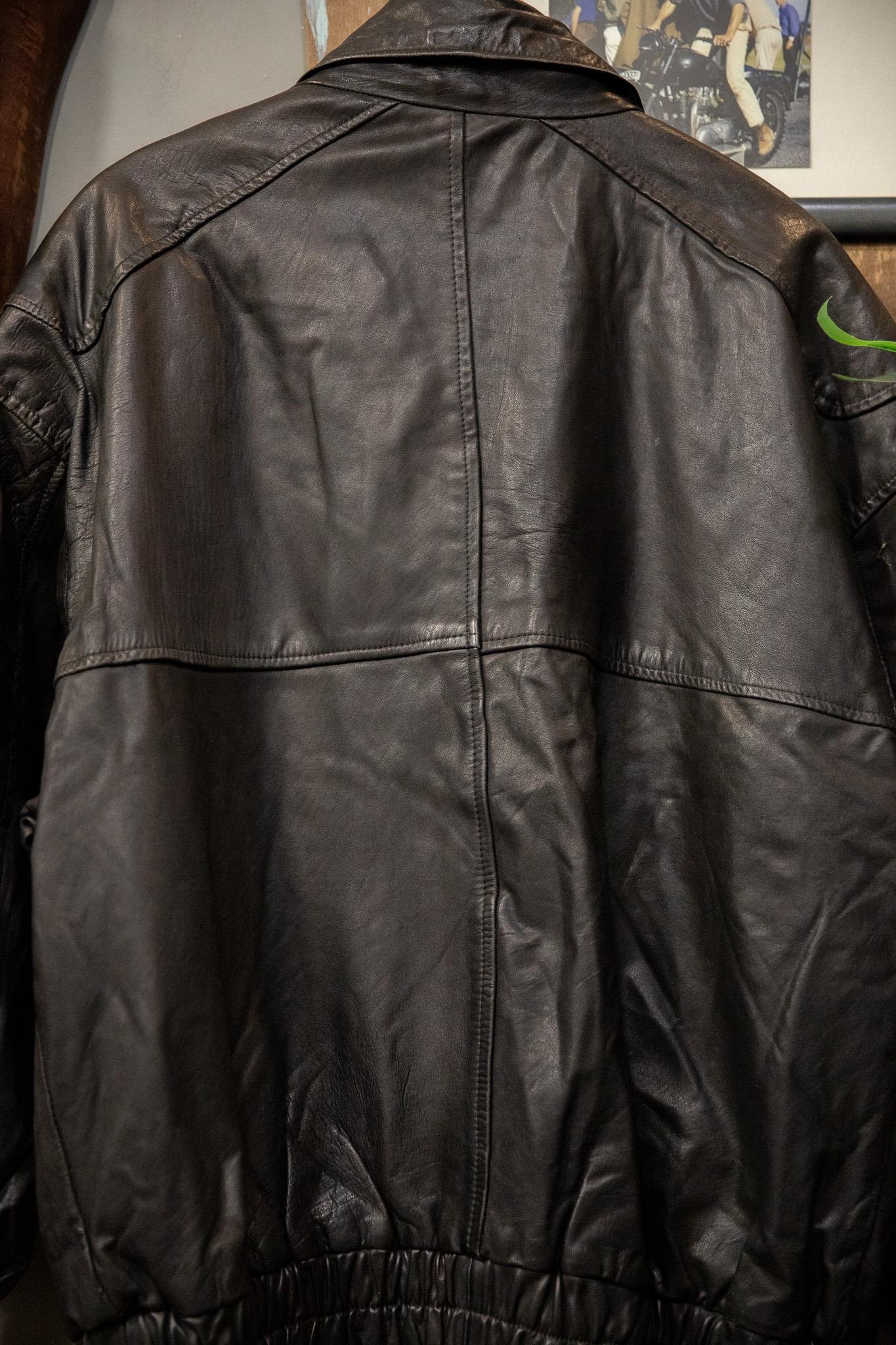 American Oversize Bomber Deri Ceket