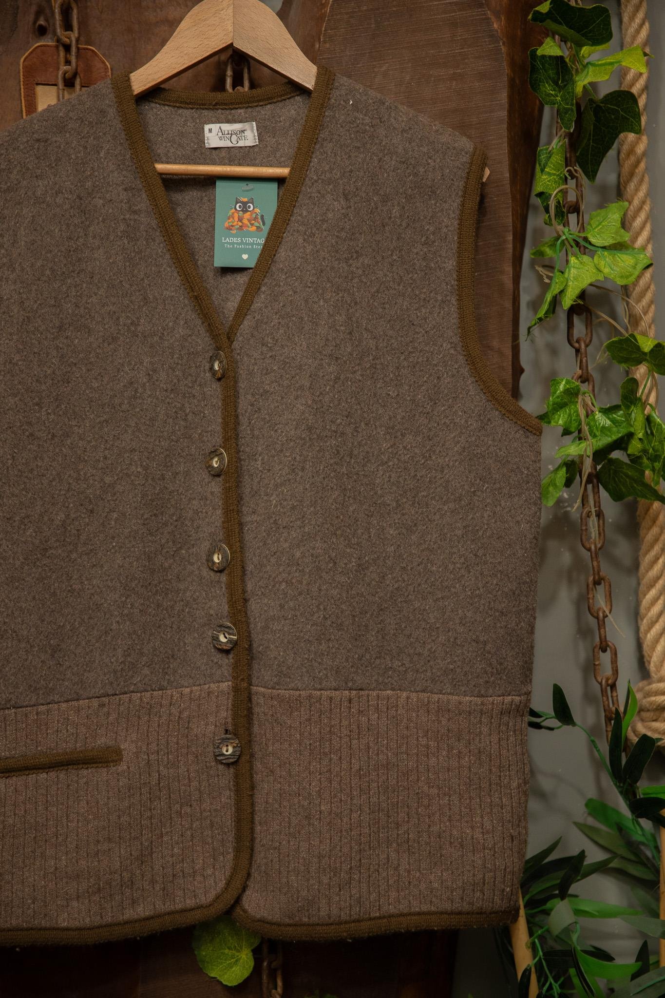 Austrian 90's Wool Vest Yelek
