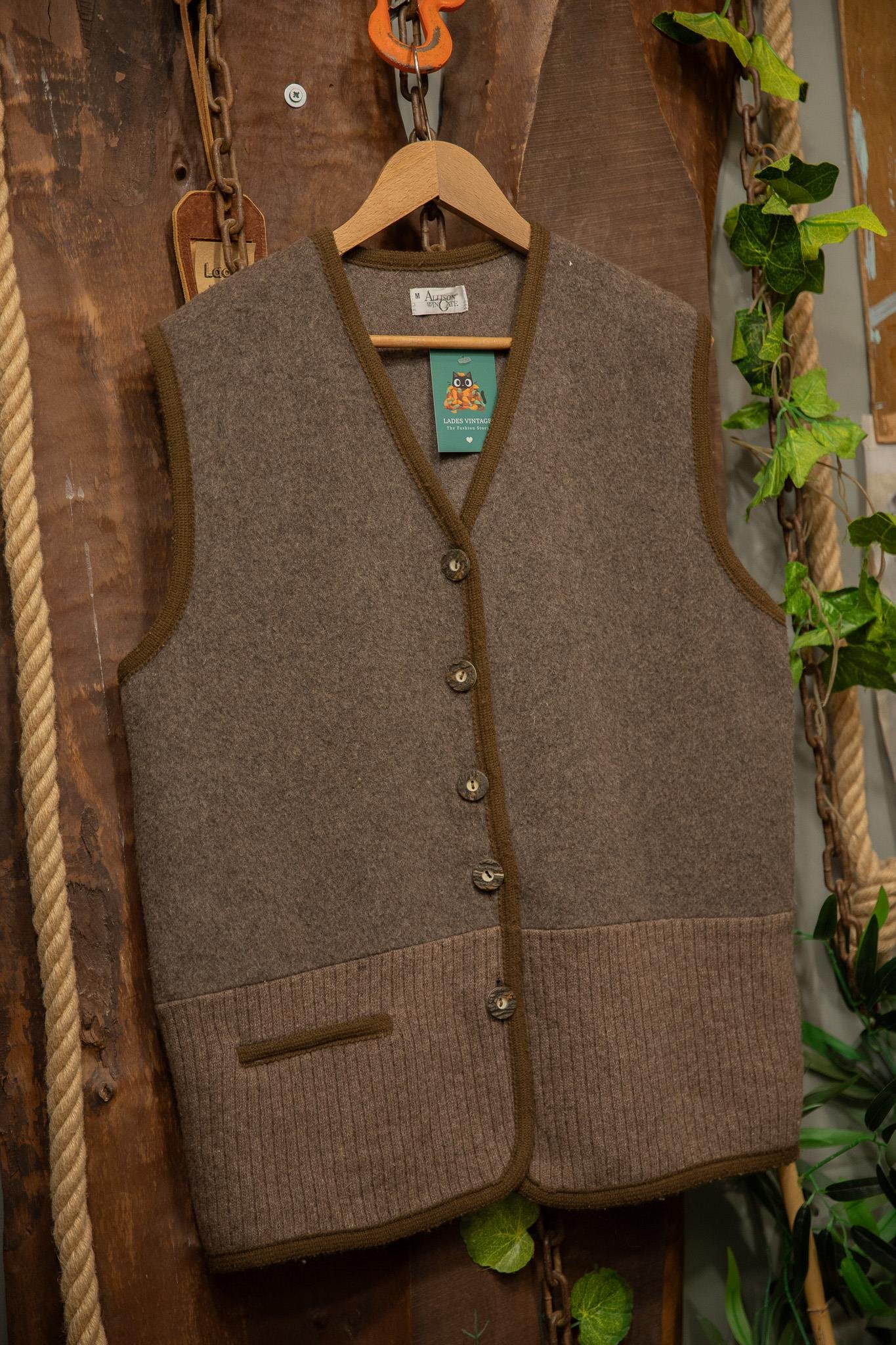 Austrian 90's Wool Vest Yelek