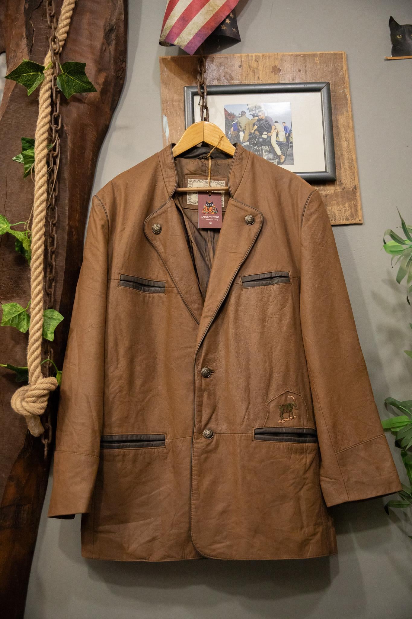 Austrian Bavyera Blazer Deri Ceket