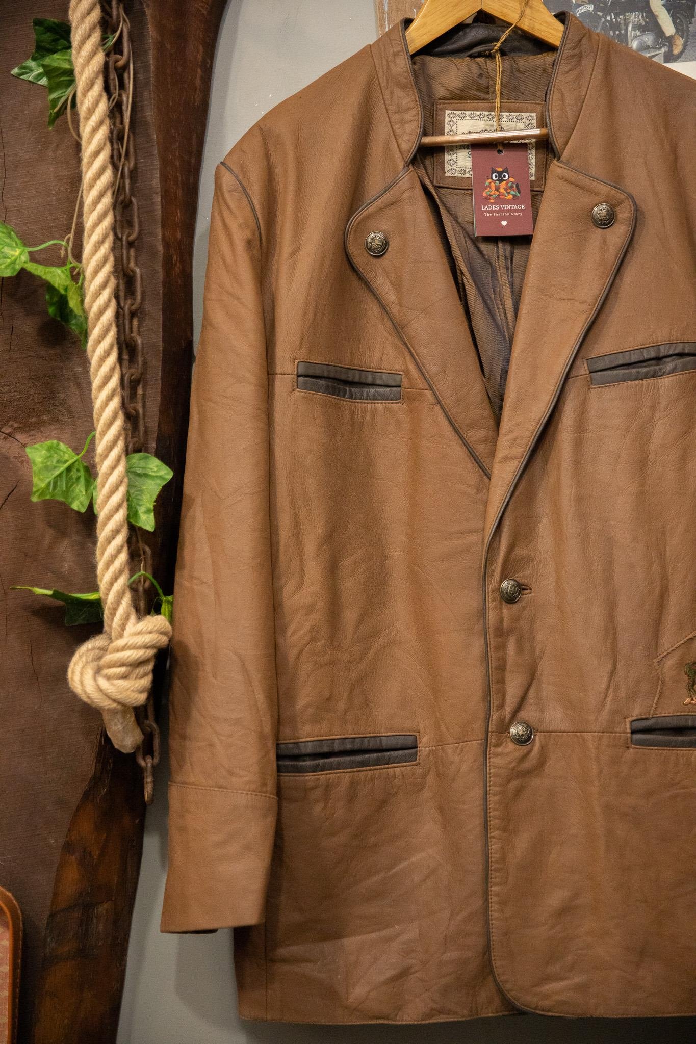 Austrian Bavyera Blazer Deri Ceket