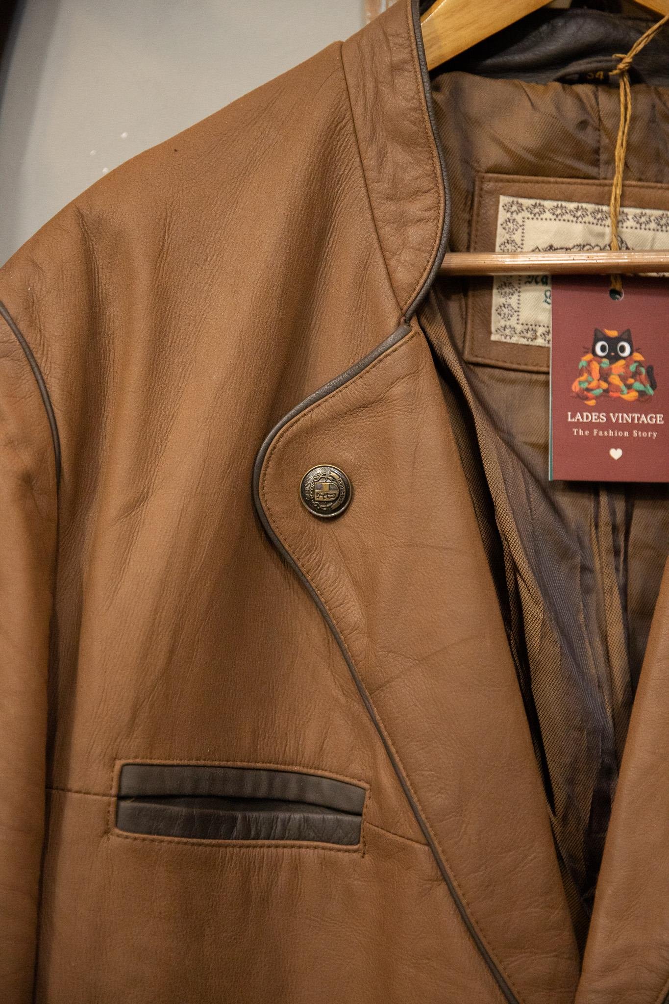 Austrian Bavyera Blazer Deri Ceket