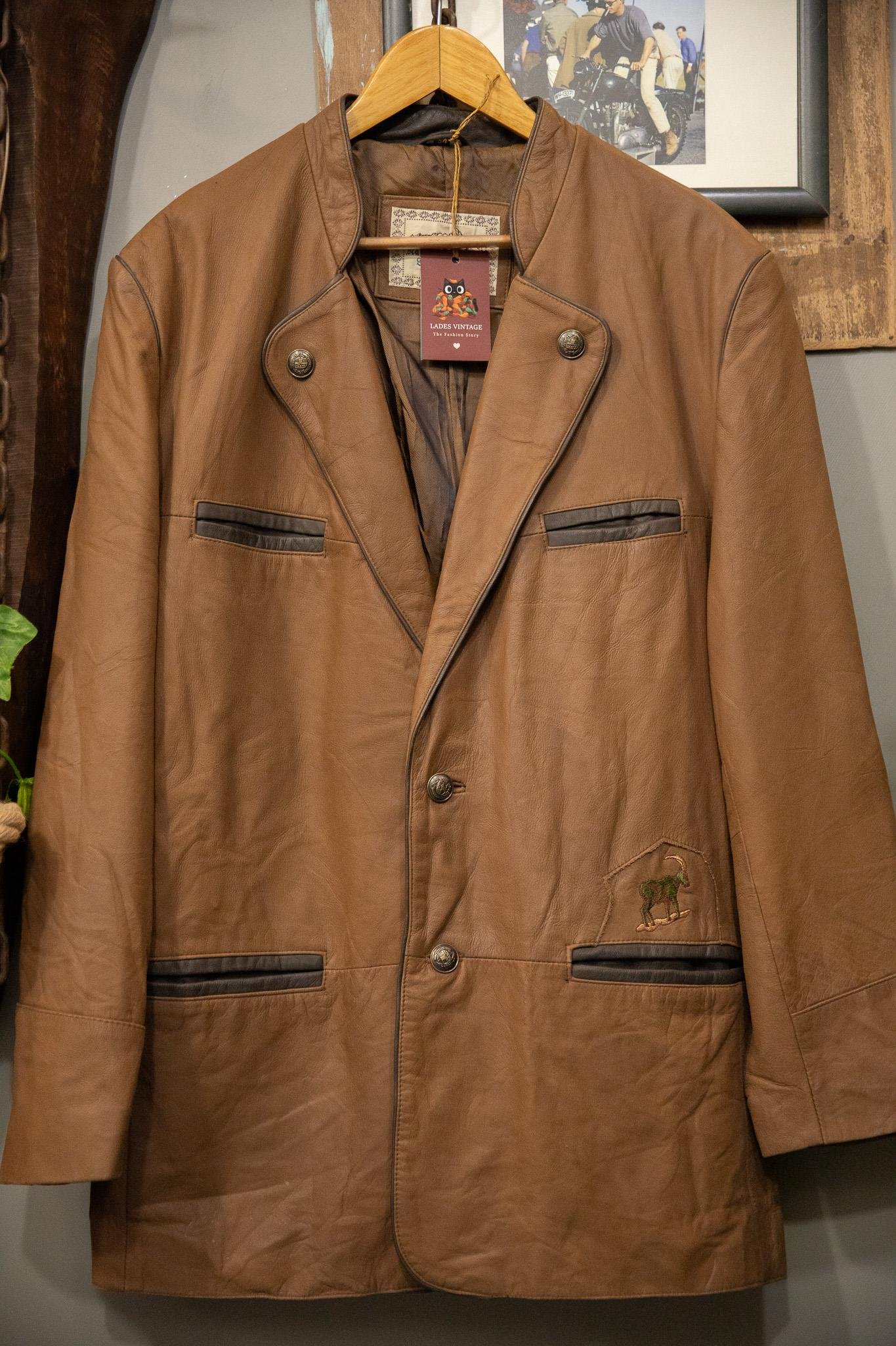 Austrian Bavyera Blazer Deri Ceket