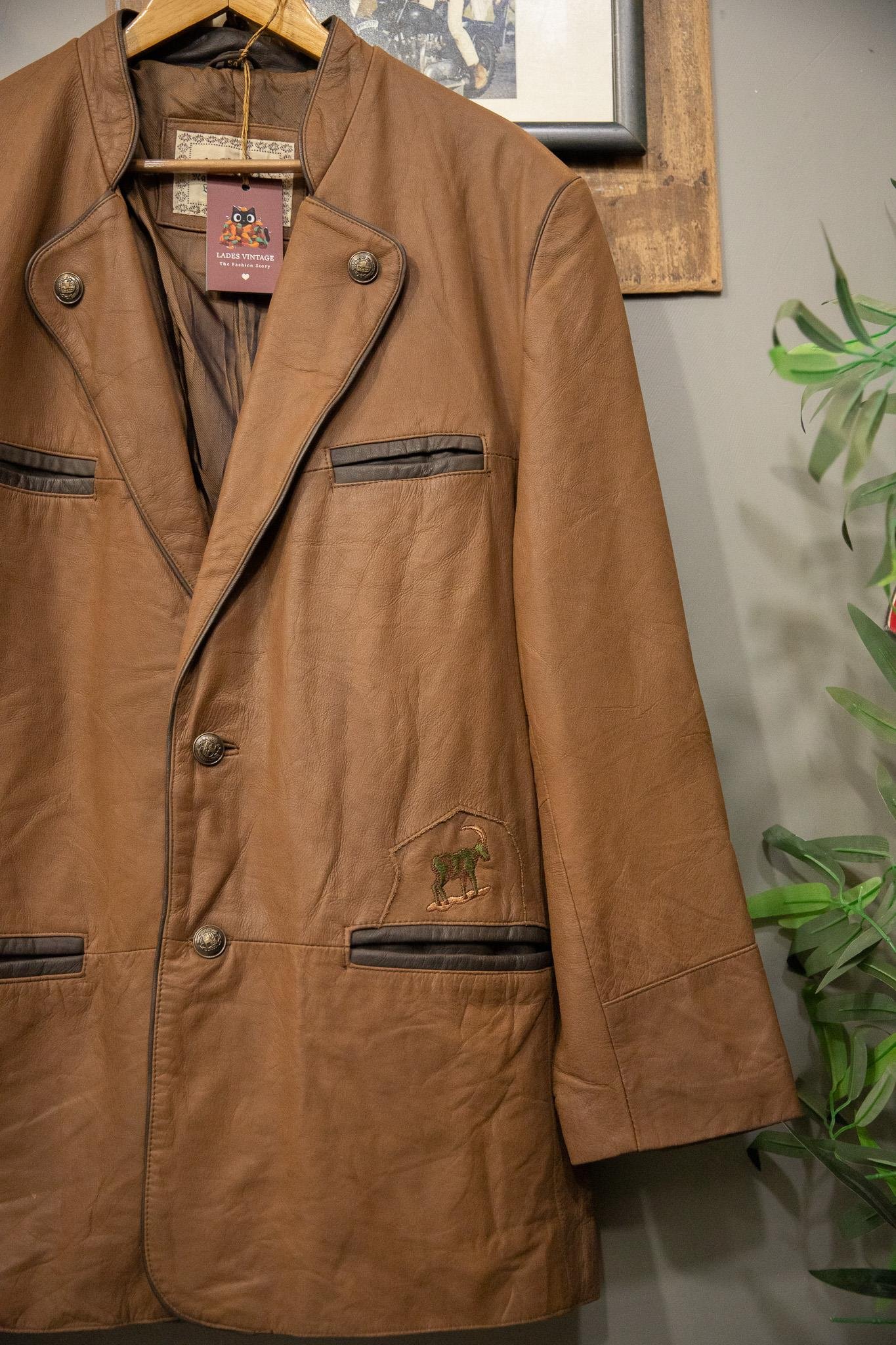 Austrian Bavyera Blazer Deri Ceket